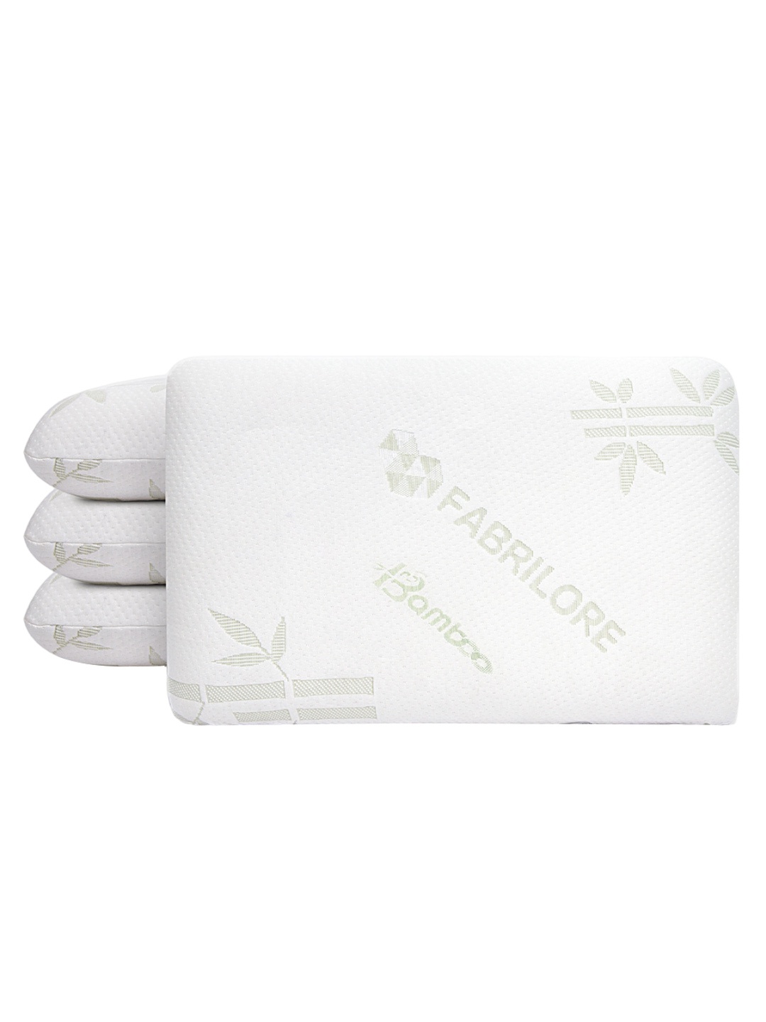 

Fabrilore Set Of 4 Memory Foam Sleep Pillow, White