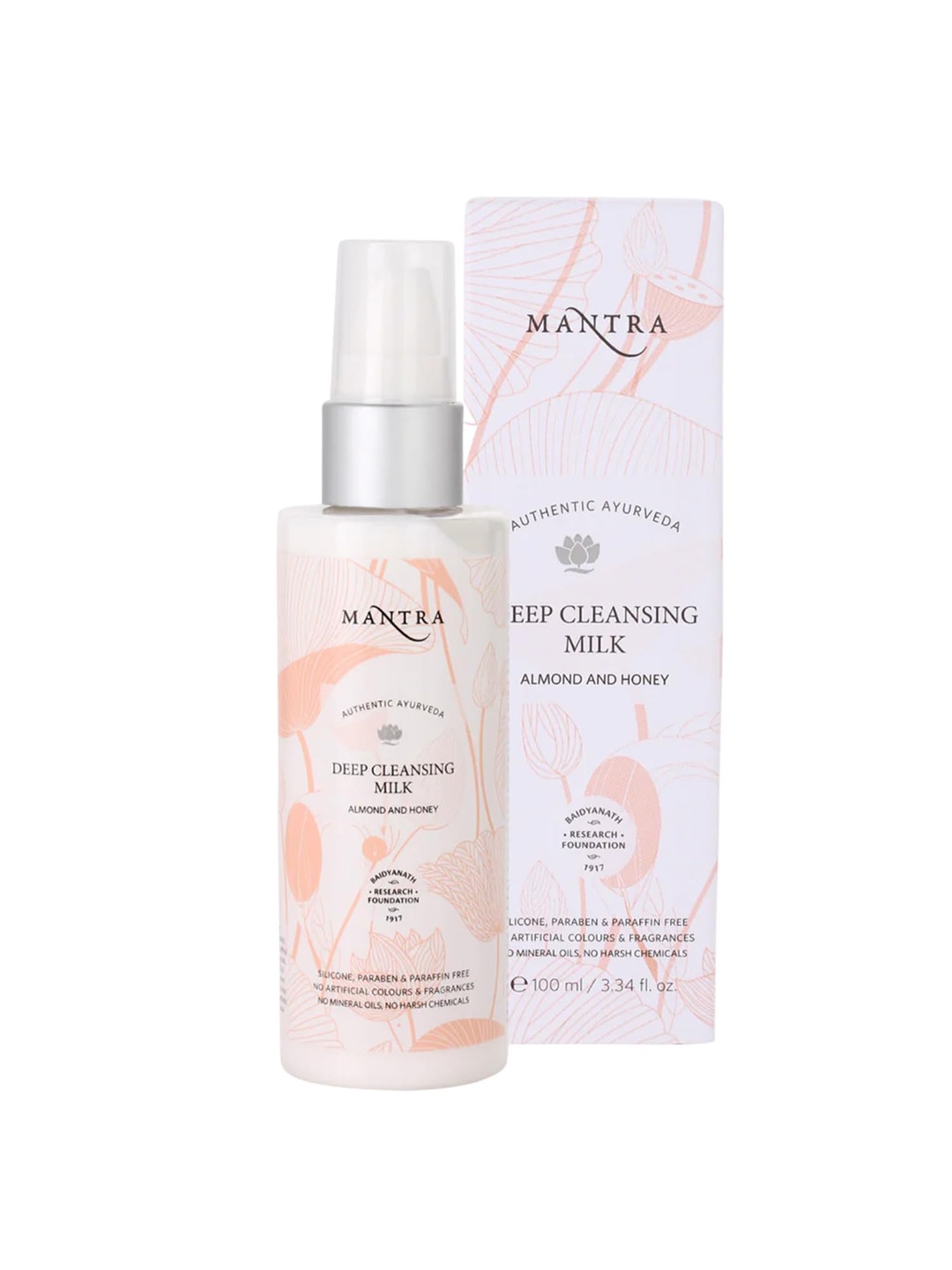 

Mantra Herbal Deep Cleansing Milk With Almond & Honey 100ml, Green