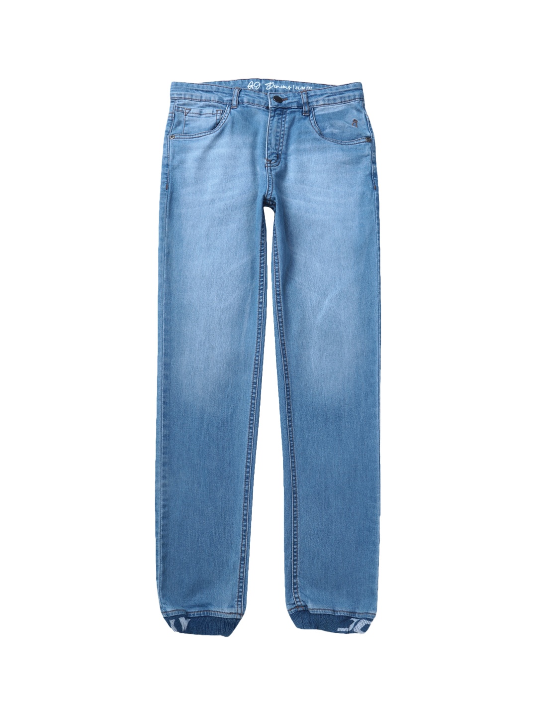 

Gini and Jony Boys Light Fade Denim Joggers, Blue
