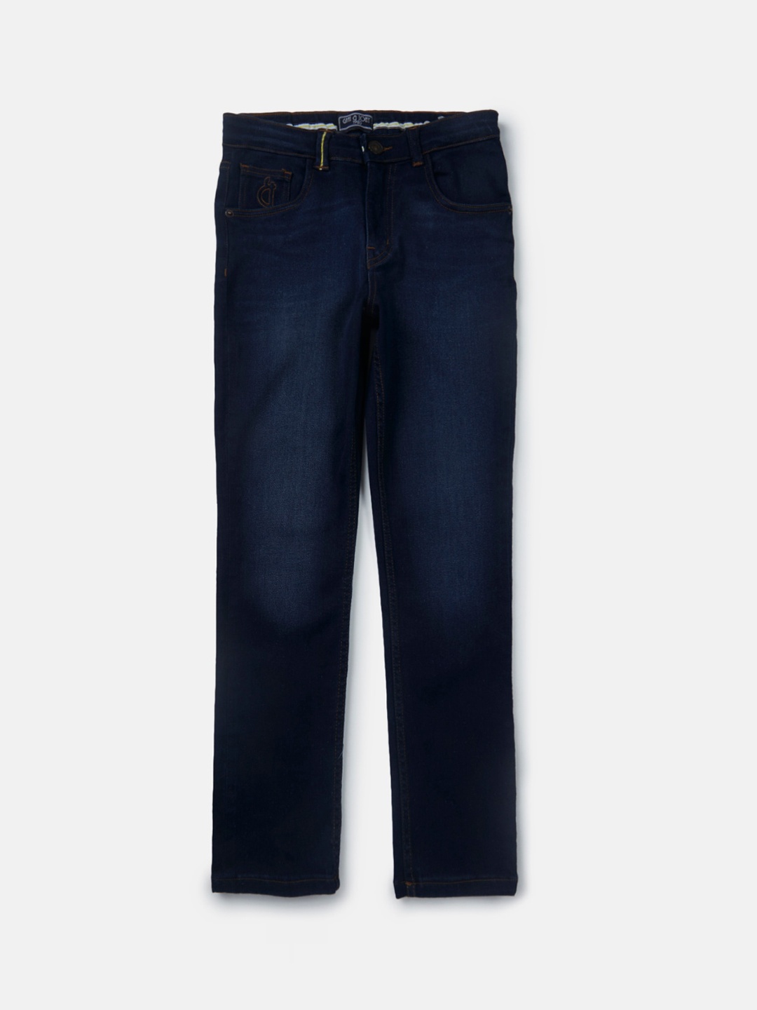 

Gini and Jony Boys Mid-Rise Light Fade Jeans, Navy blue