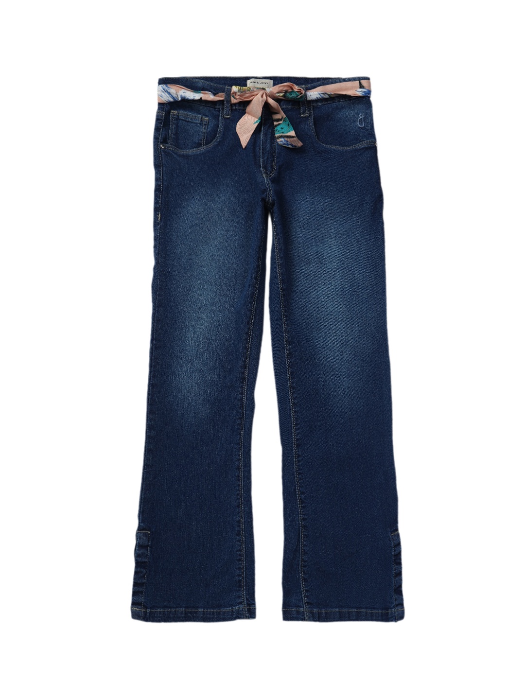 

Gini and Jony Girls Mid-Rise Light Fade Jeans, Navy blue