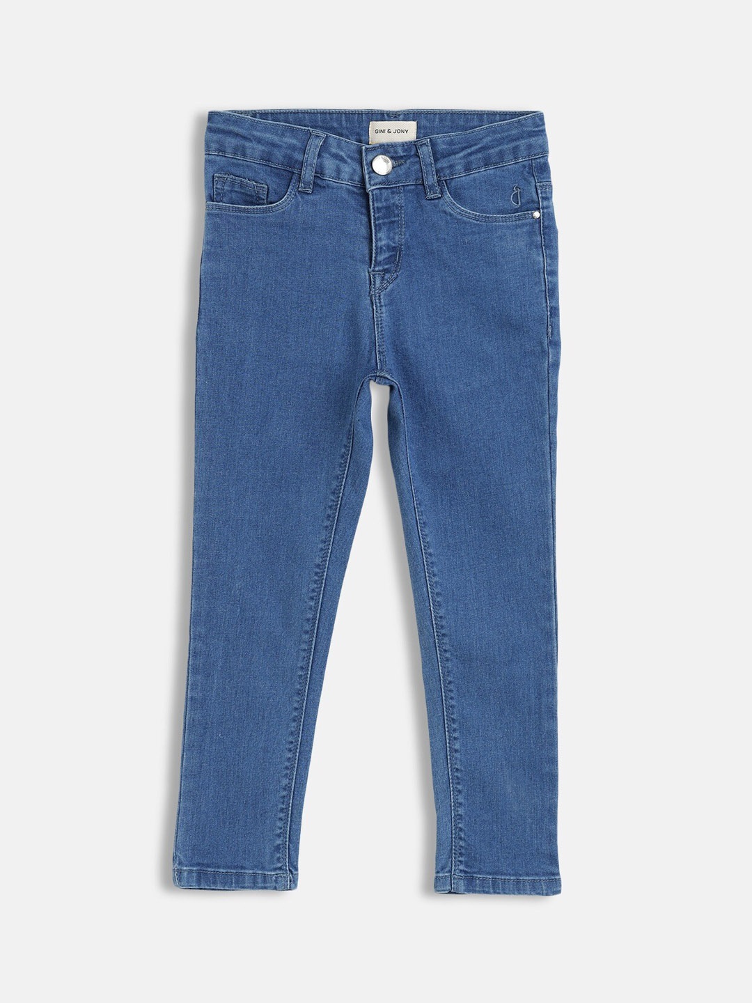 

Gini and Jony Girls Mid-Rise Denim Jeans, Blue