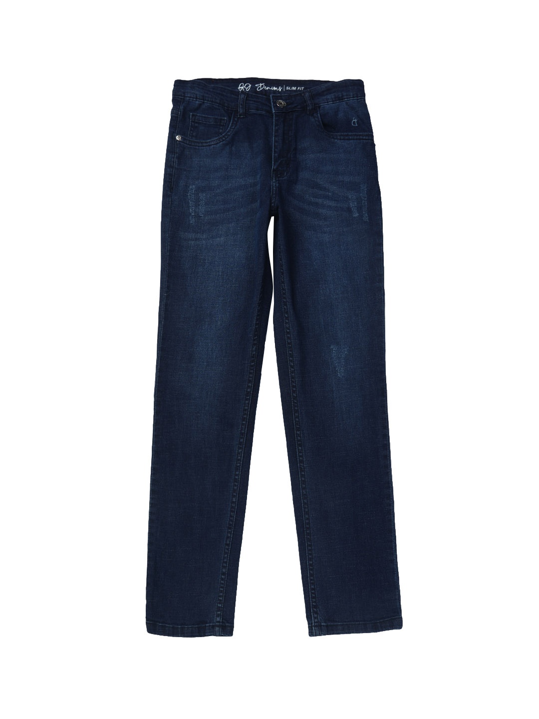 

Gini and Jony Boys Low Distress Light Fade Denim Jeans, Navy blue