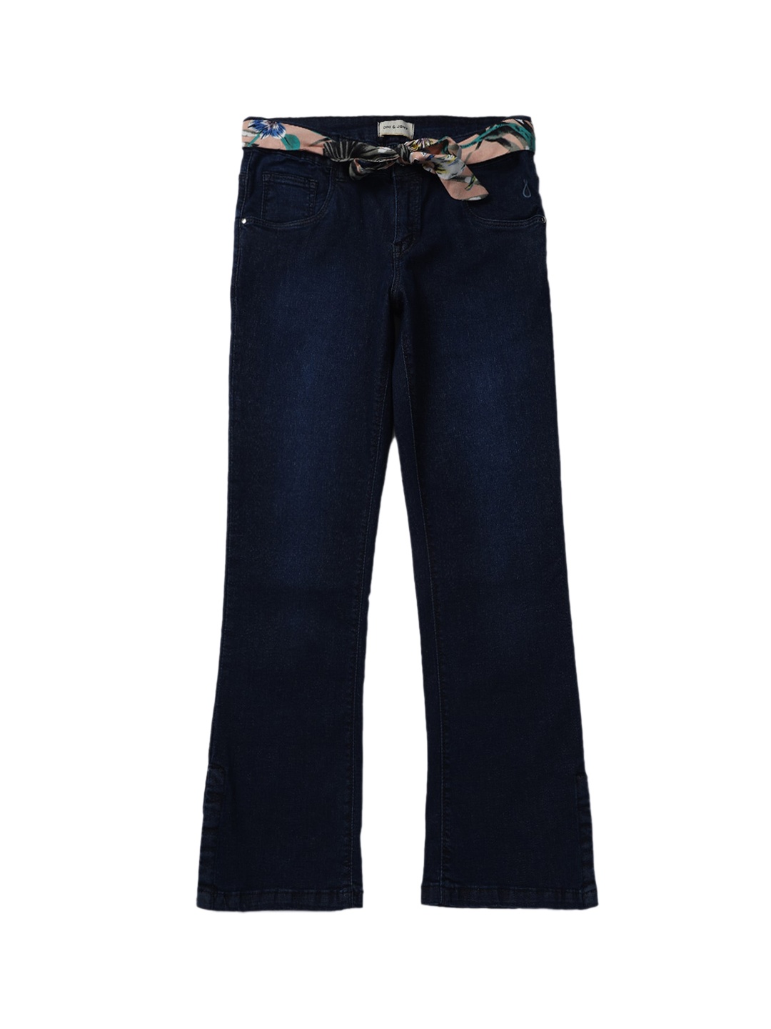 

Gini and Jony Girls Mid-Rise Light Fade Jeans, Navy blue