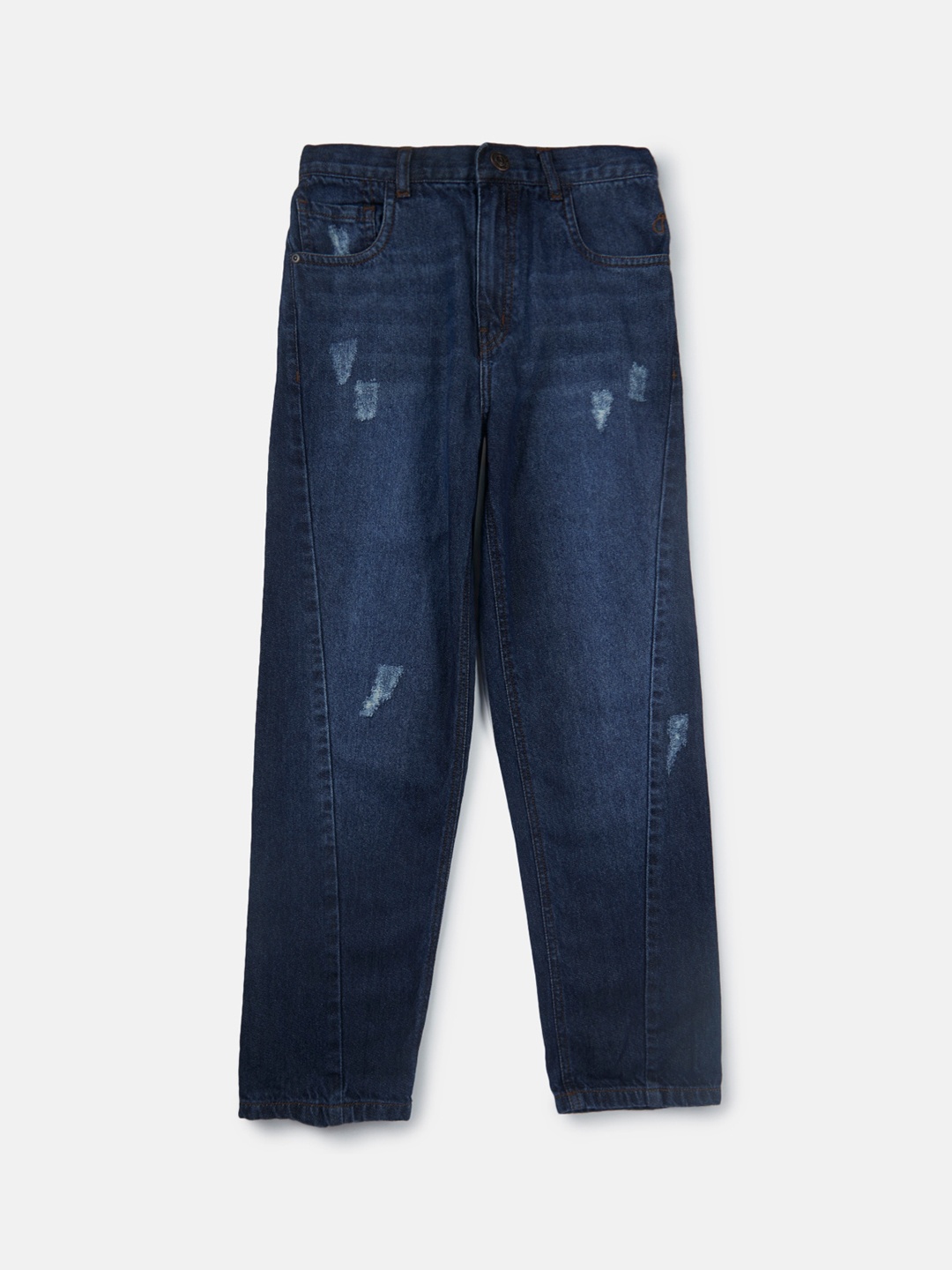 

Gini and Jony Boys Mildly Distressed Light Fade Jeans, Navy blue