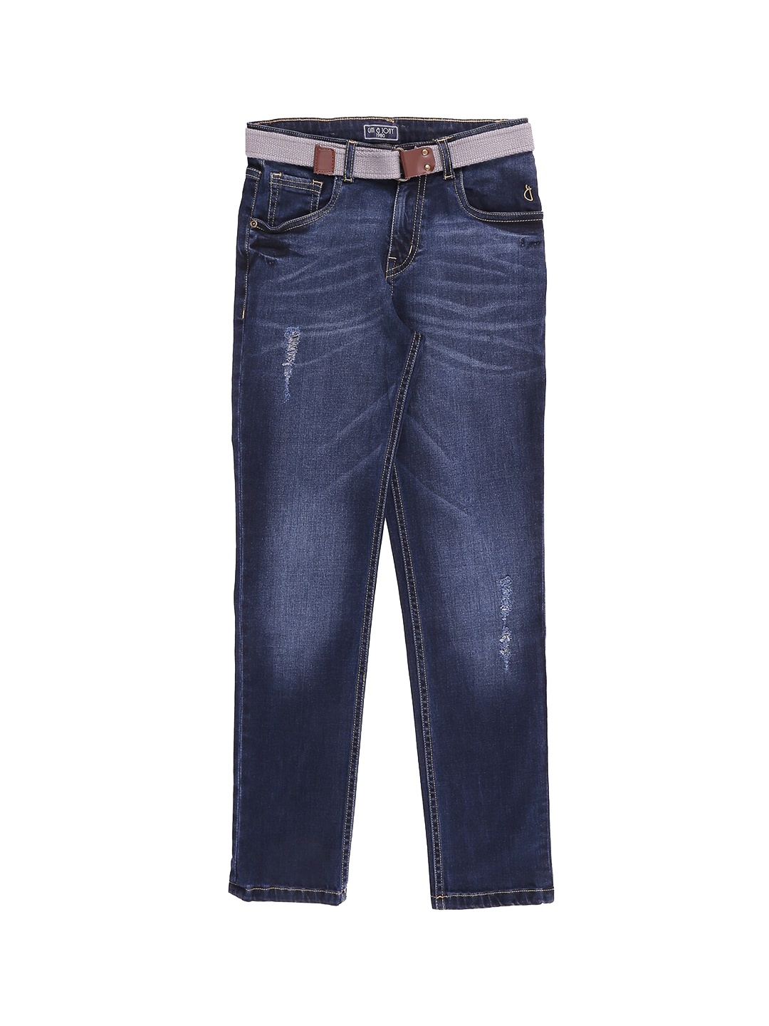 

Gini and Jony Boys Mid-Rise Heavy Fade Low Distressed Jeans, Blue