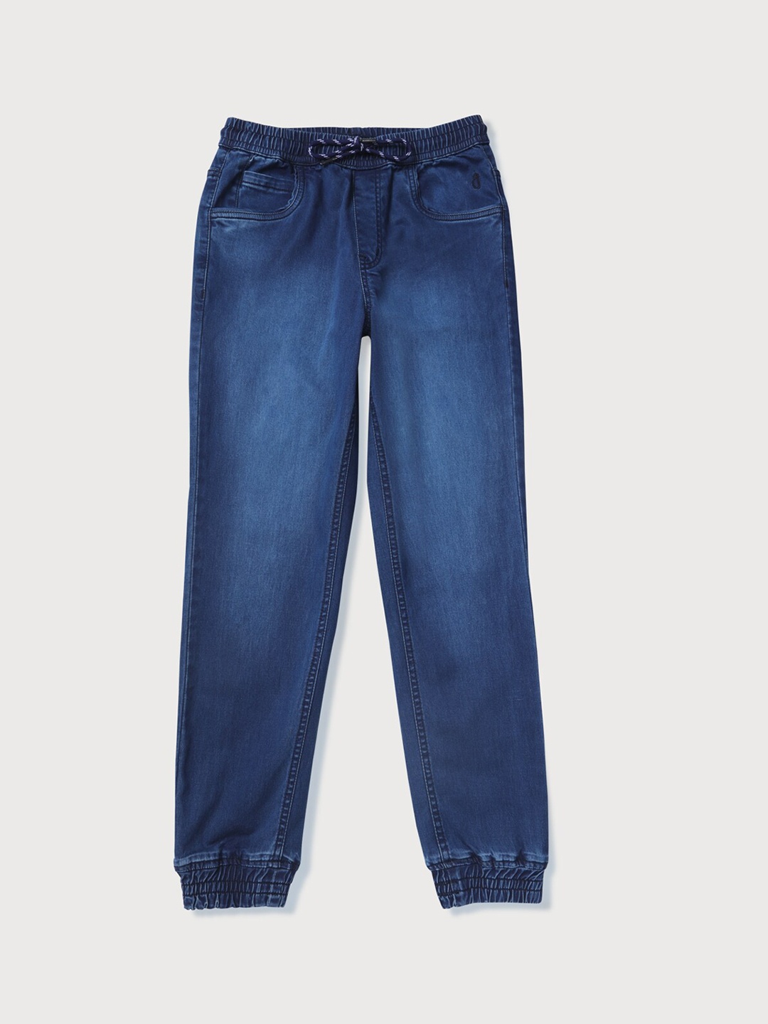 

Gini and Jony Boys Mid-Rise Light Fade Joggers, Navy blue