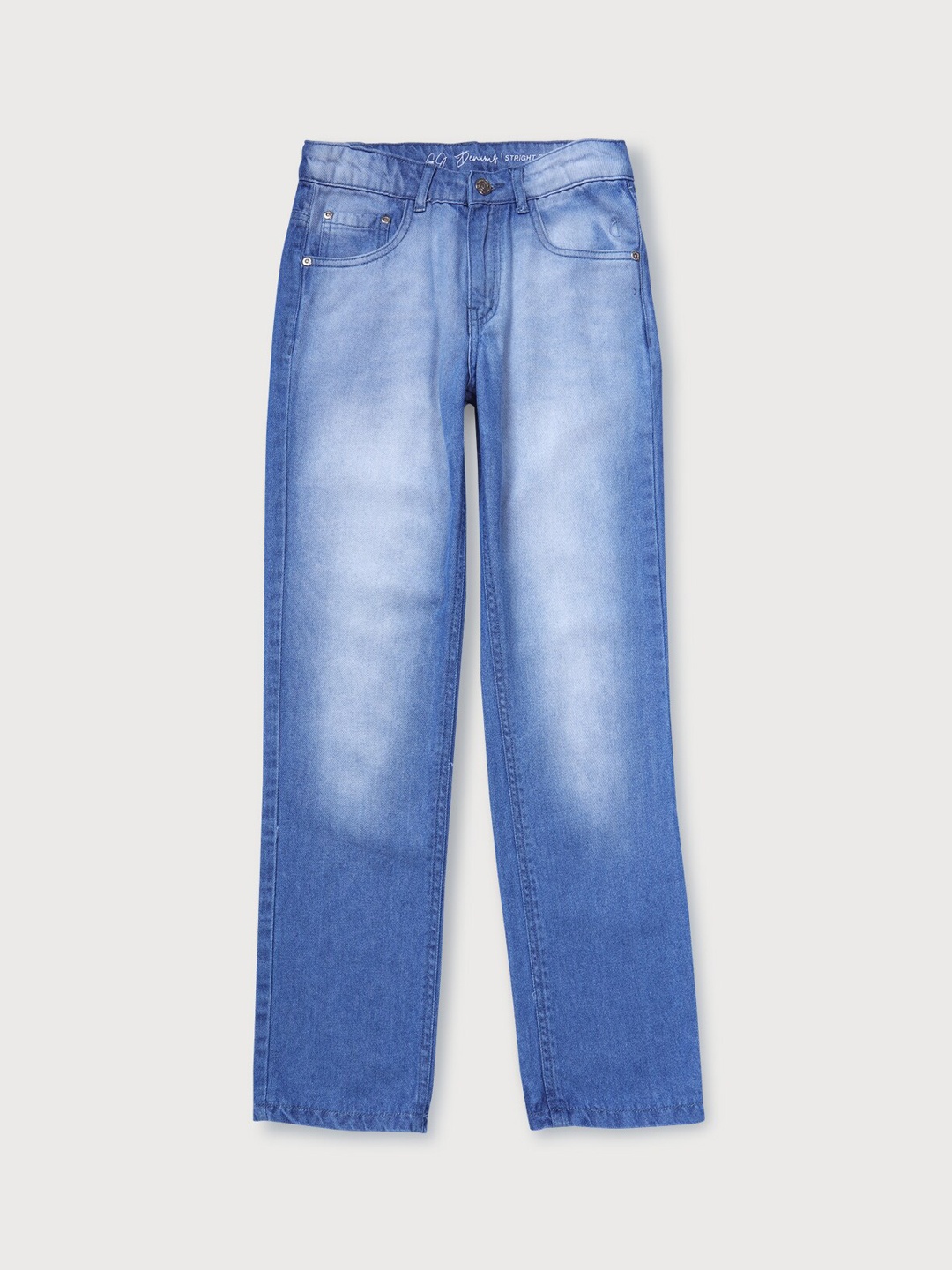 

Gini and Jony Boys Mid-Rise Heavy Fade Jeans, Blue