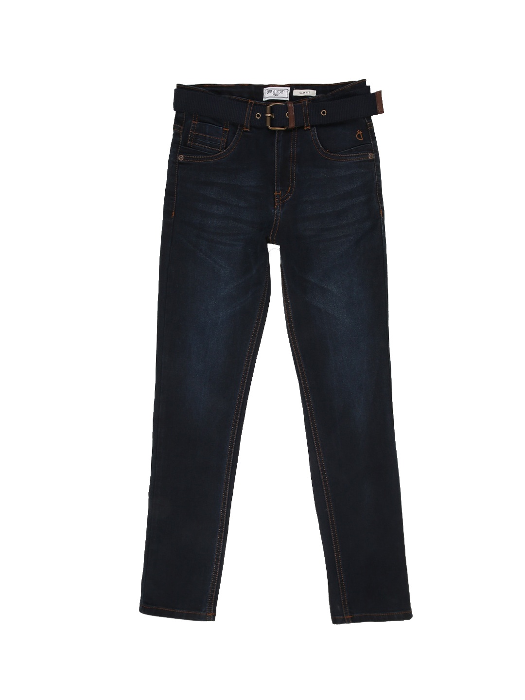 

Gini and Jony Boys Mid-Rise Light Fade Jeans, Navy blue