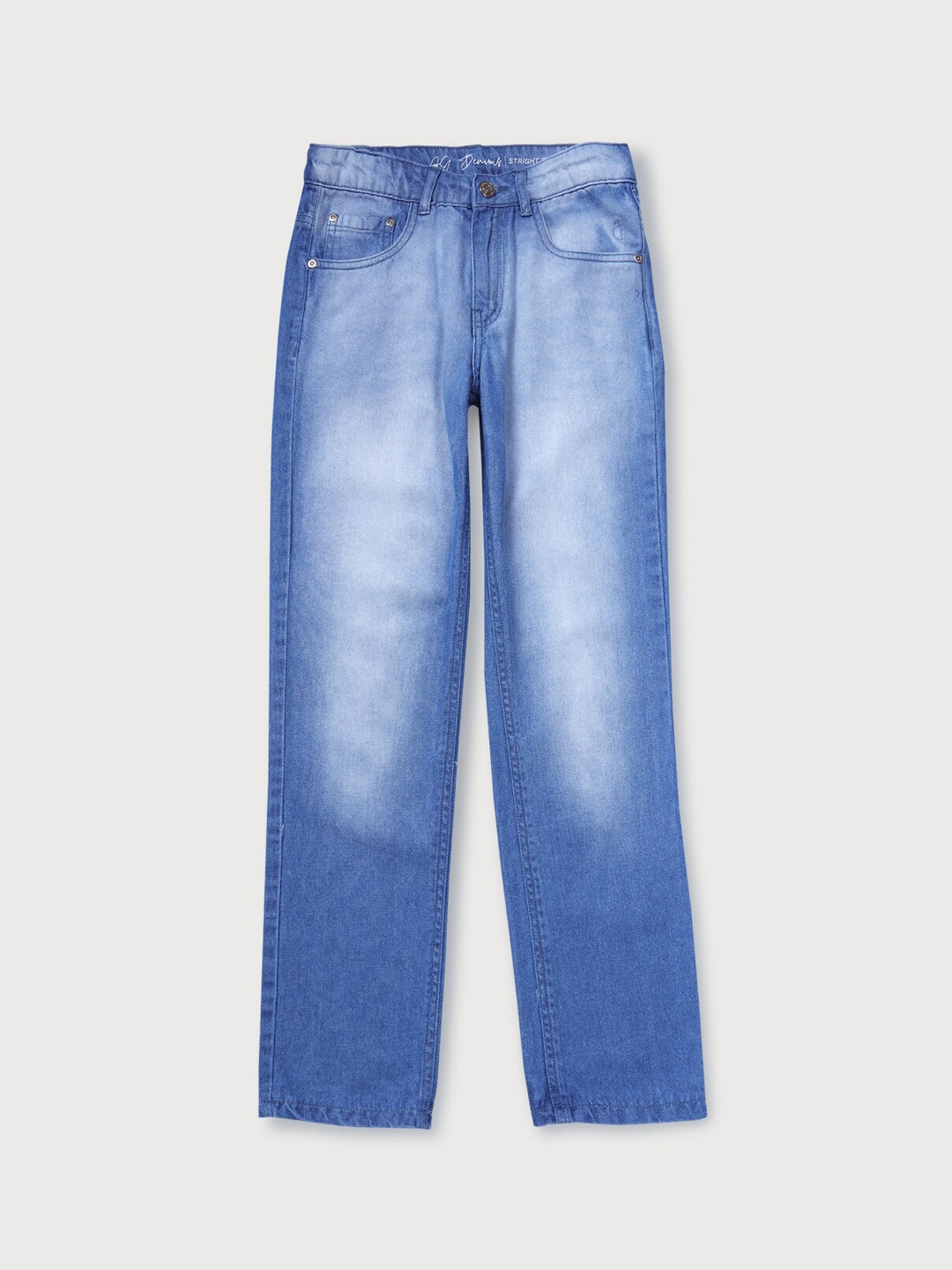 

Gini and Jony Boys Mid-Rise Heavy Fade Jeans, Blue