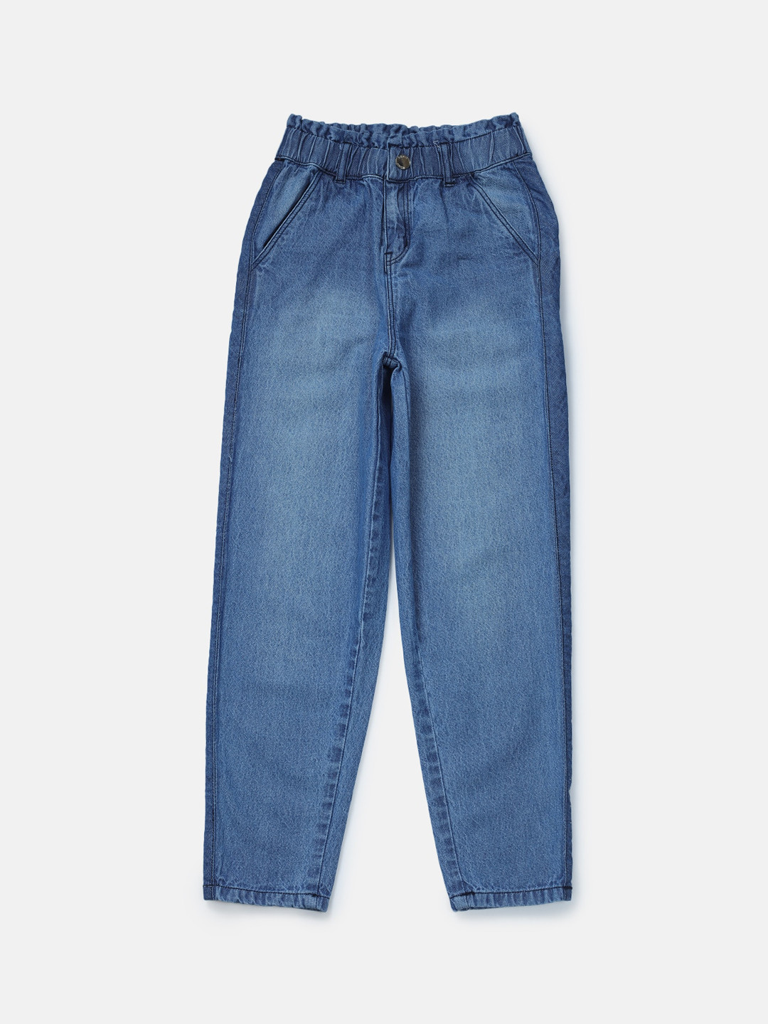 

Gini and Jony Girls Mid-Rise Heavy Fade Jeans, Blue