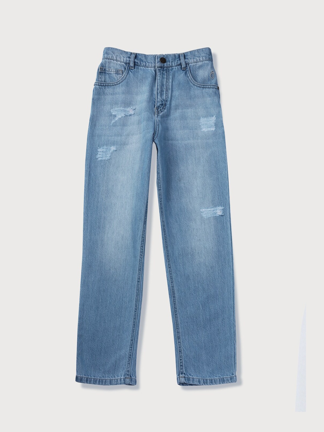 

Gini and Jony Boys Low Distress Heavy Fade Jeans, Blue