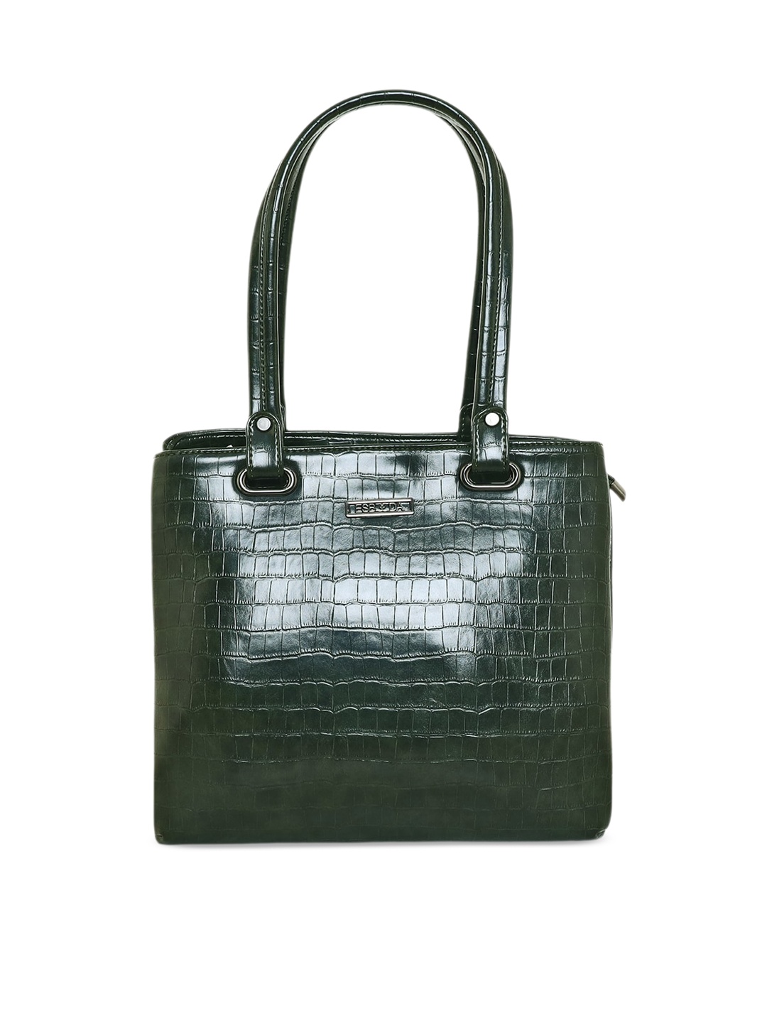 

ESBEDA Textured PU Structured Handheld Bag, Green