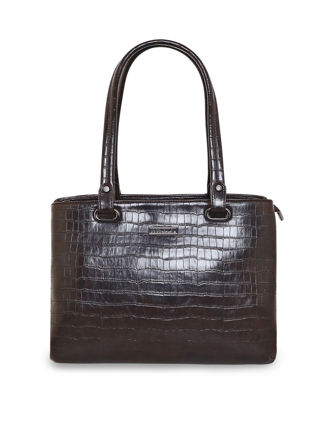 

ESBEDA Textured Structured Handheld Bag, Brown