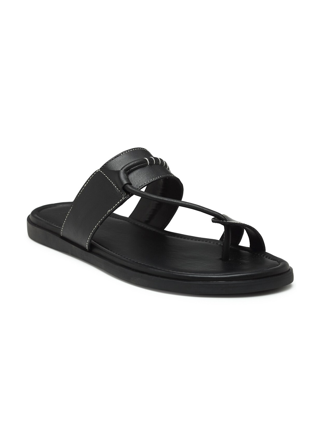 

BEAVER Men Leather Comfort Sandals, Black