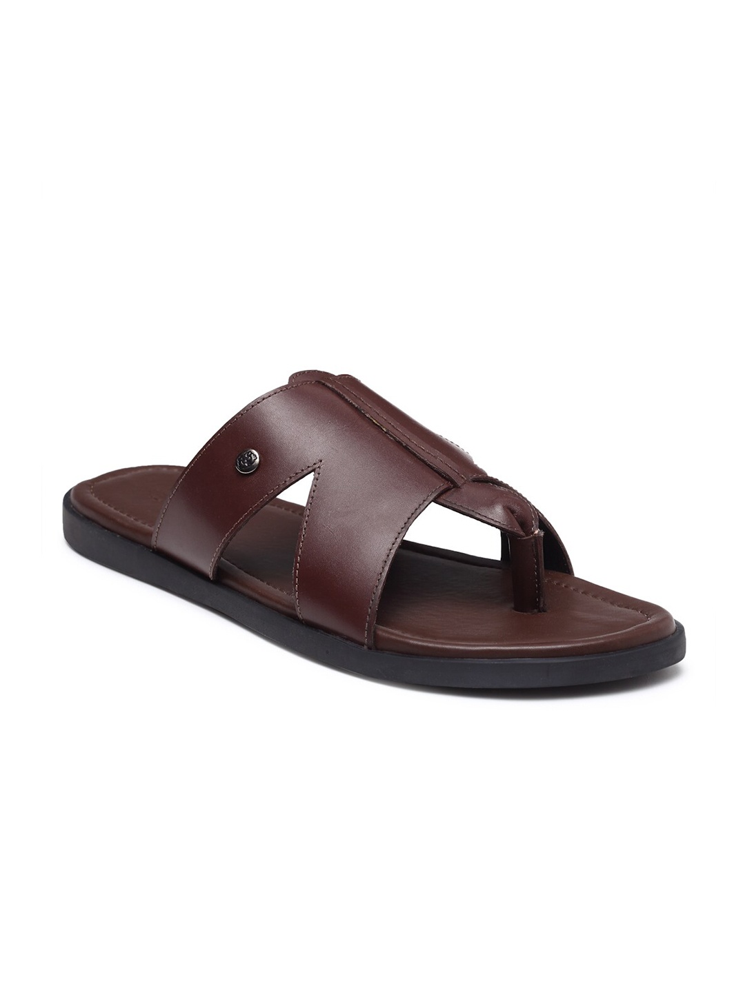 

BEAVER Men Leather Comfort Sandals, Brown