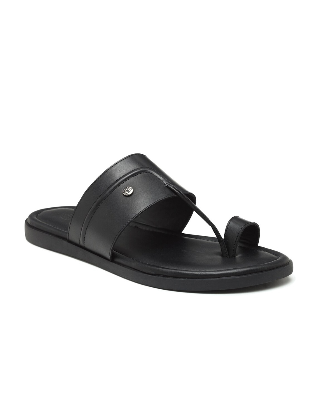 

BEAVER Men Leather Comfort Sandals, Black