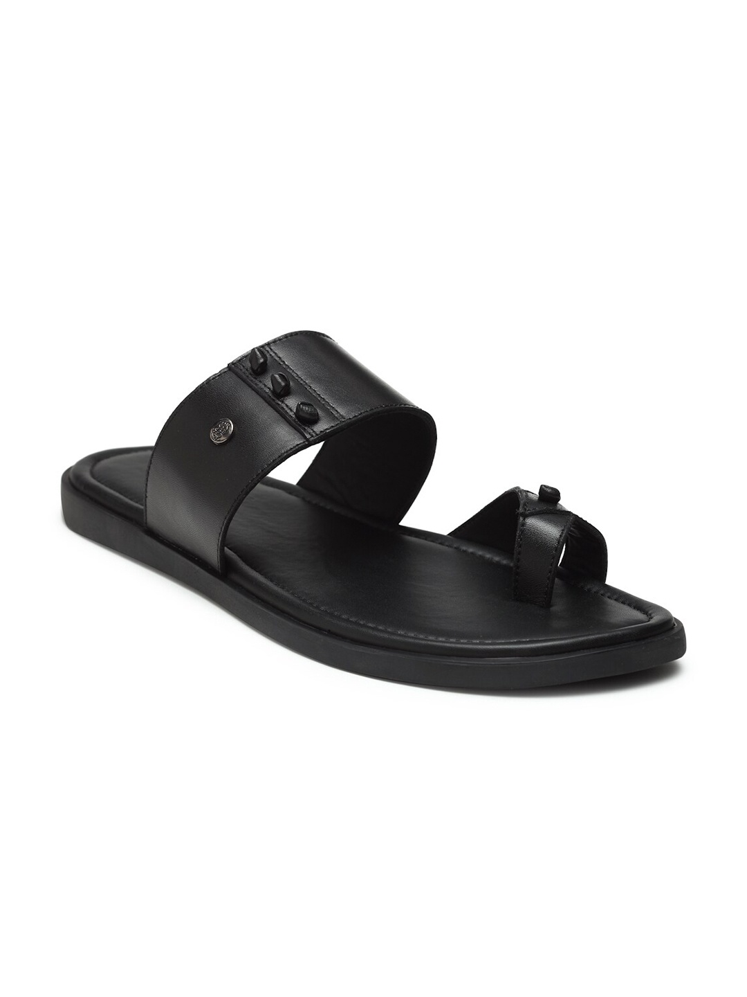 

BEAVER Men Leather Comfort Sandals, Black