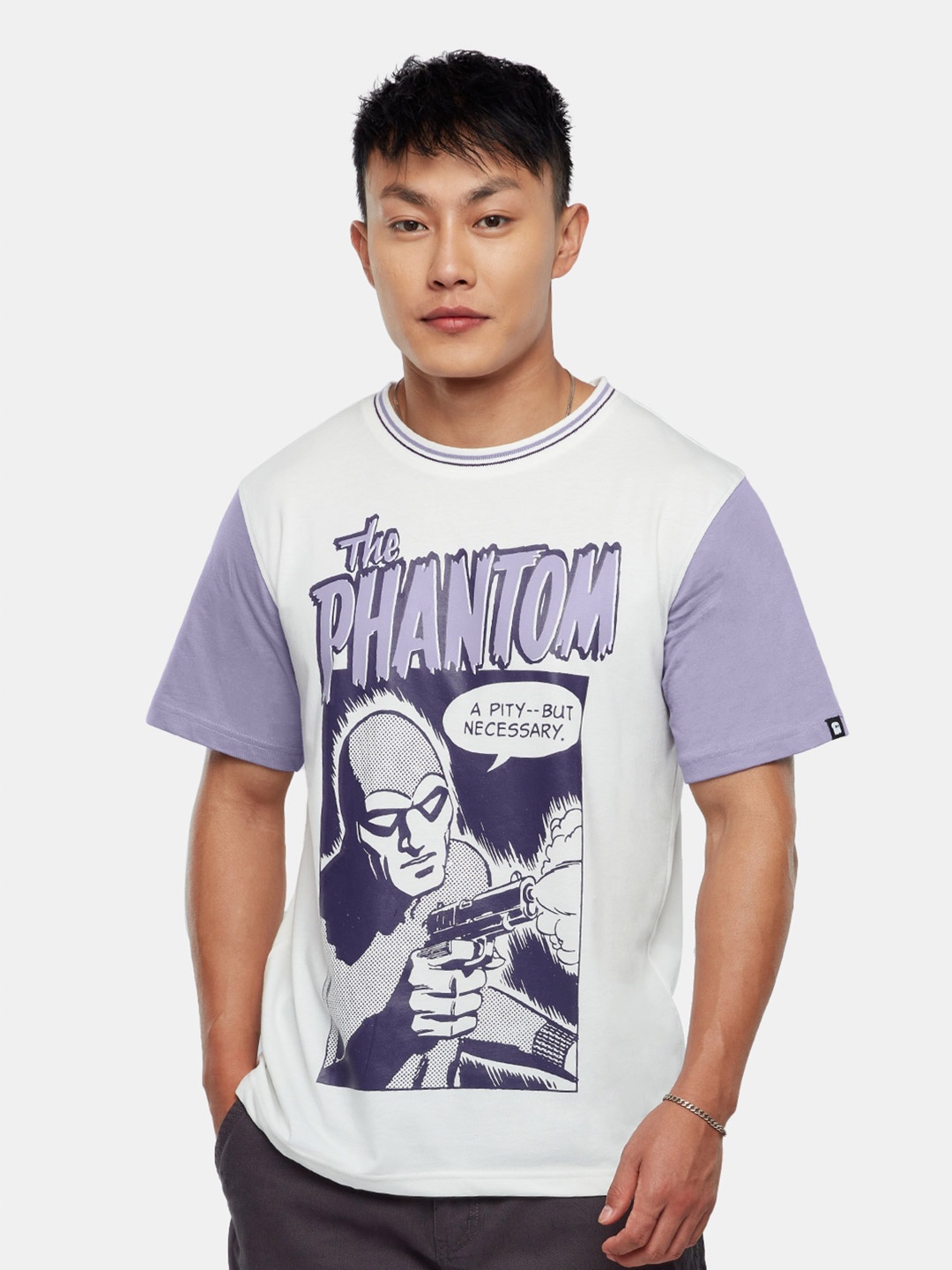 

The Souled Store White Humour & Comic Printed Pure Cotton T-shirt