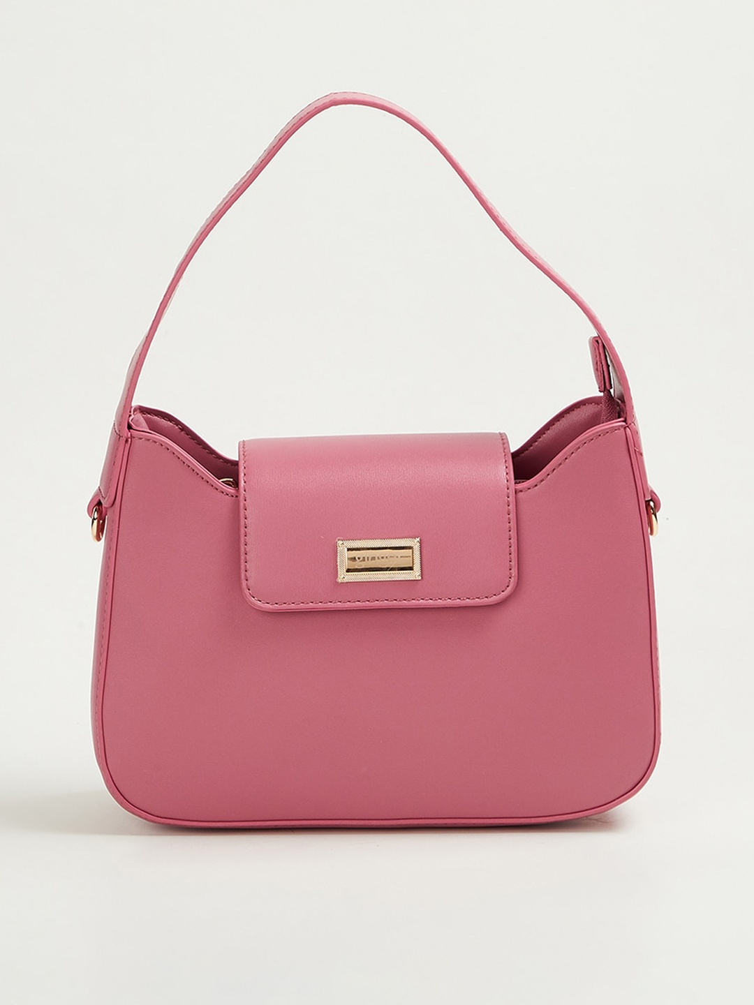 

Ginger by Lifestyle Textured Structured Handheld Bag, Pink