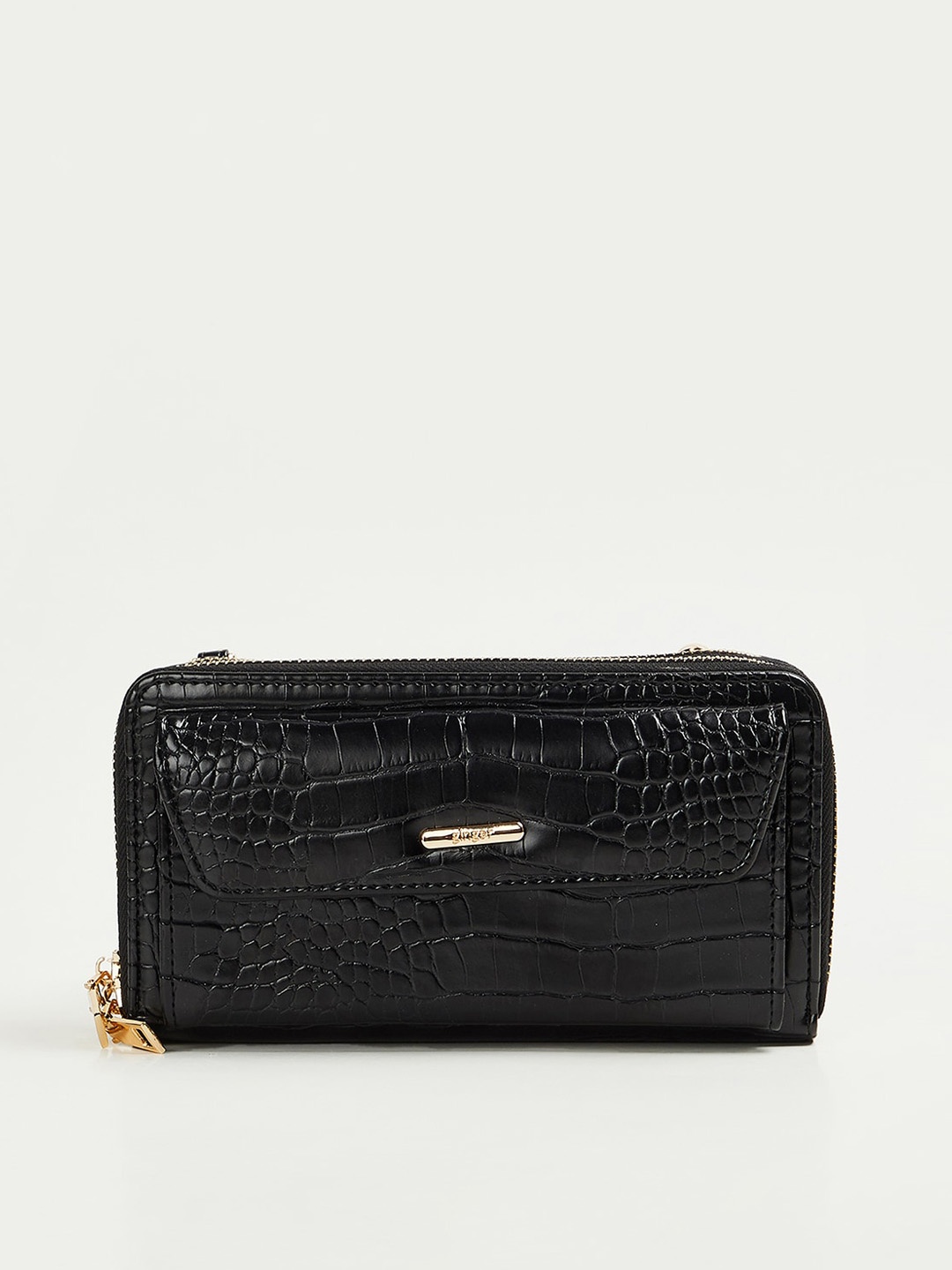 

Ginger by Lifestyle Textured Structured Sling Bag, Black