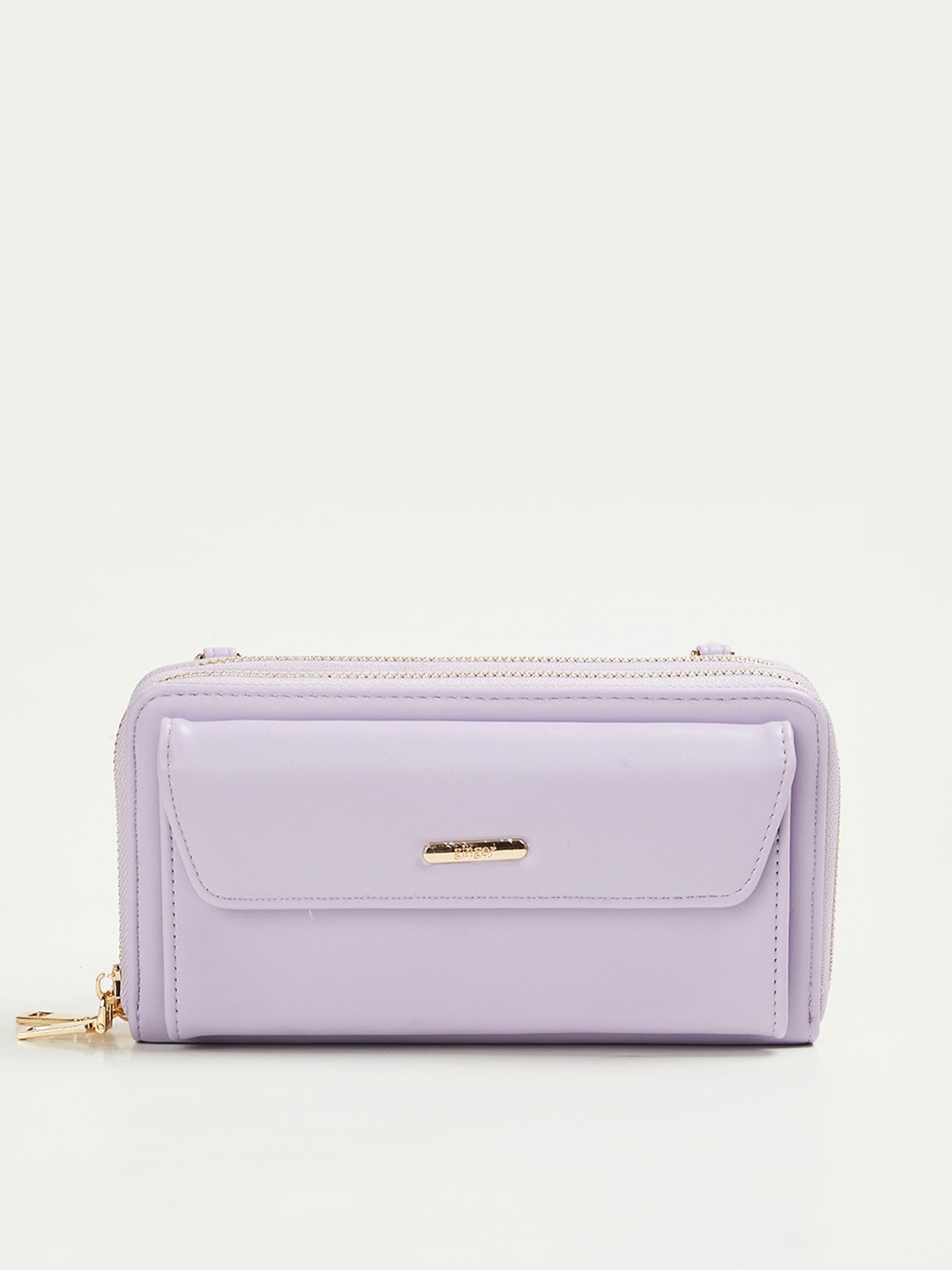 

Ginger by Lifestyle Synthetic Structured Sling Bag, Lavender