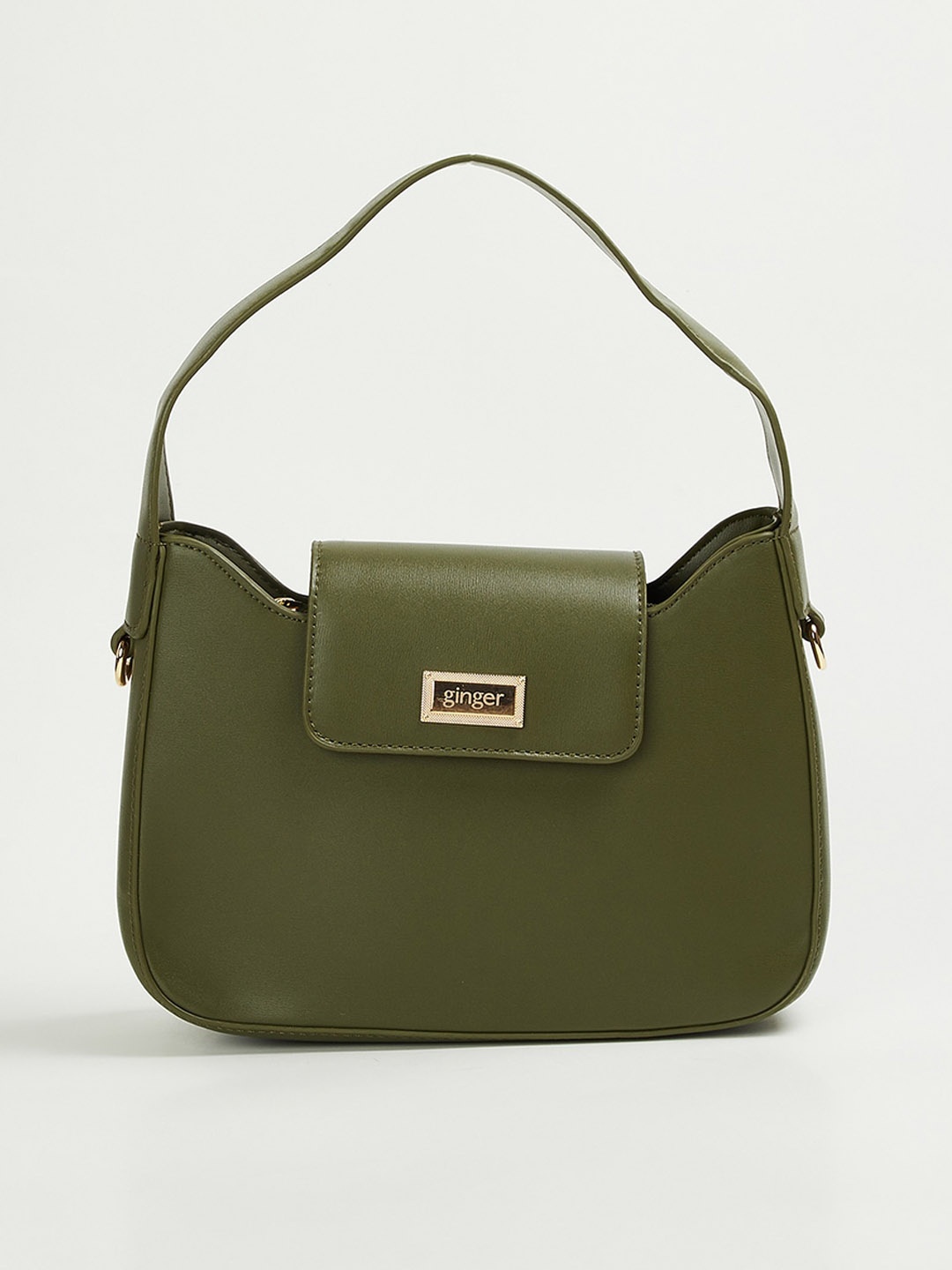 

Ginger by Lifestyle Textured Structured Handheld Bag, Olive