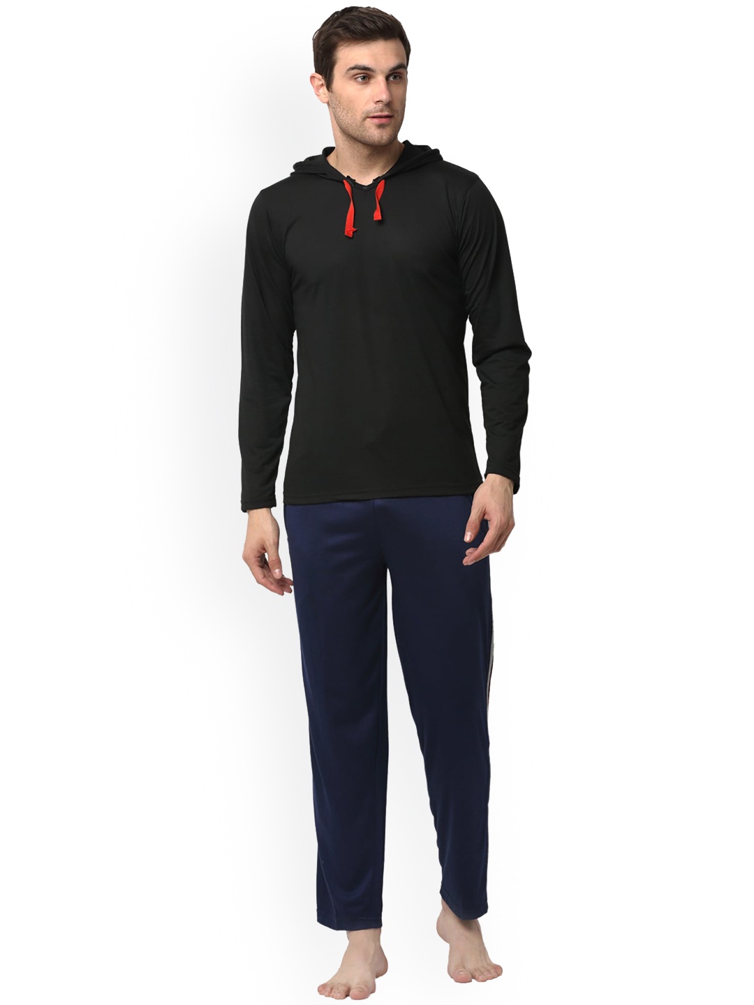 

VIMAL JONNEY Hooded Night Suit, Black