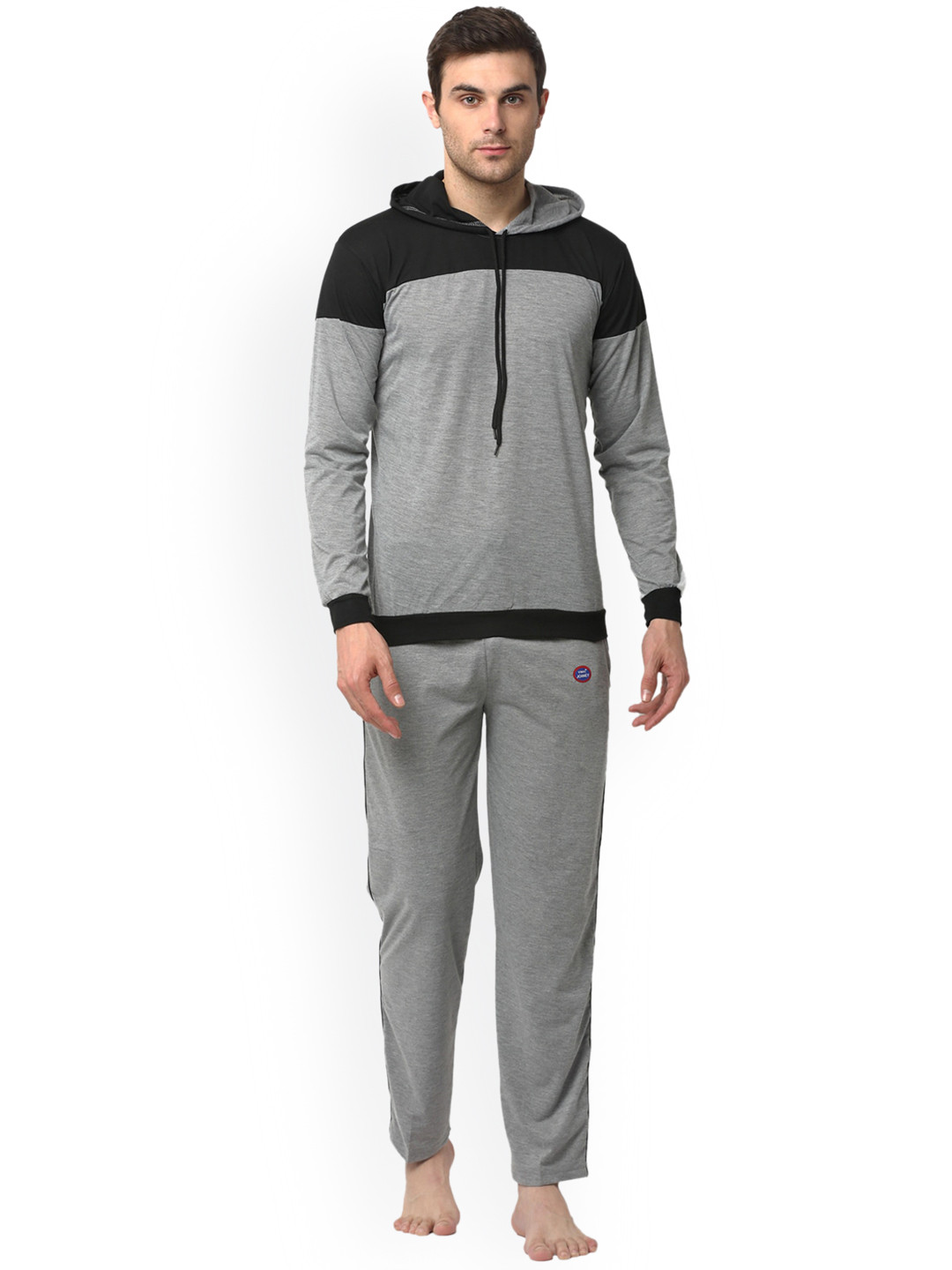 

VIMAL JONNEY Striped Night Suit, Grey