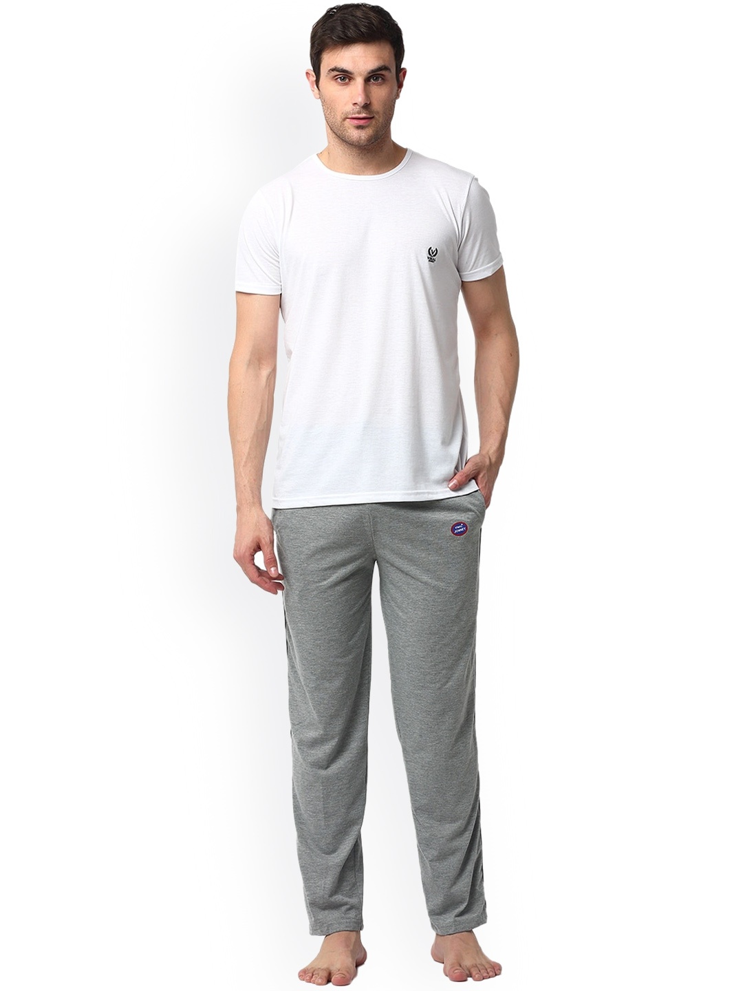 

VIMAL JONNEY Round Neck Night Suit, White