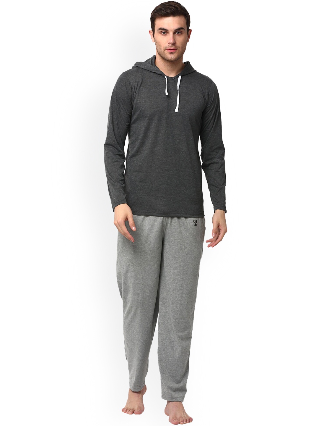 VIMAL JONNEY Hooded Night Suit, Grey