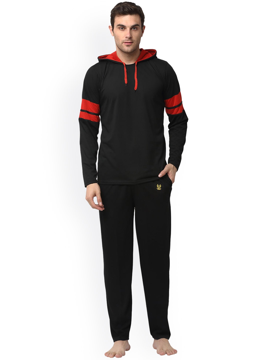 

VIMAL JONNEY Hooded Night Suit, Black