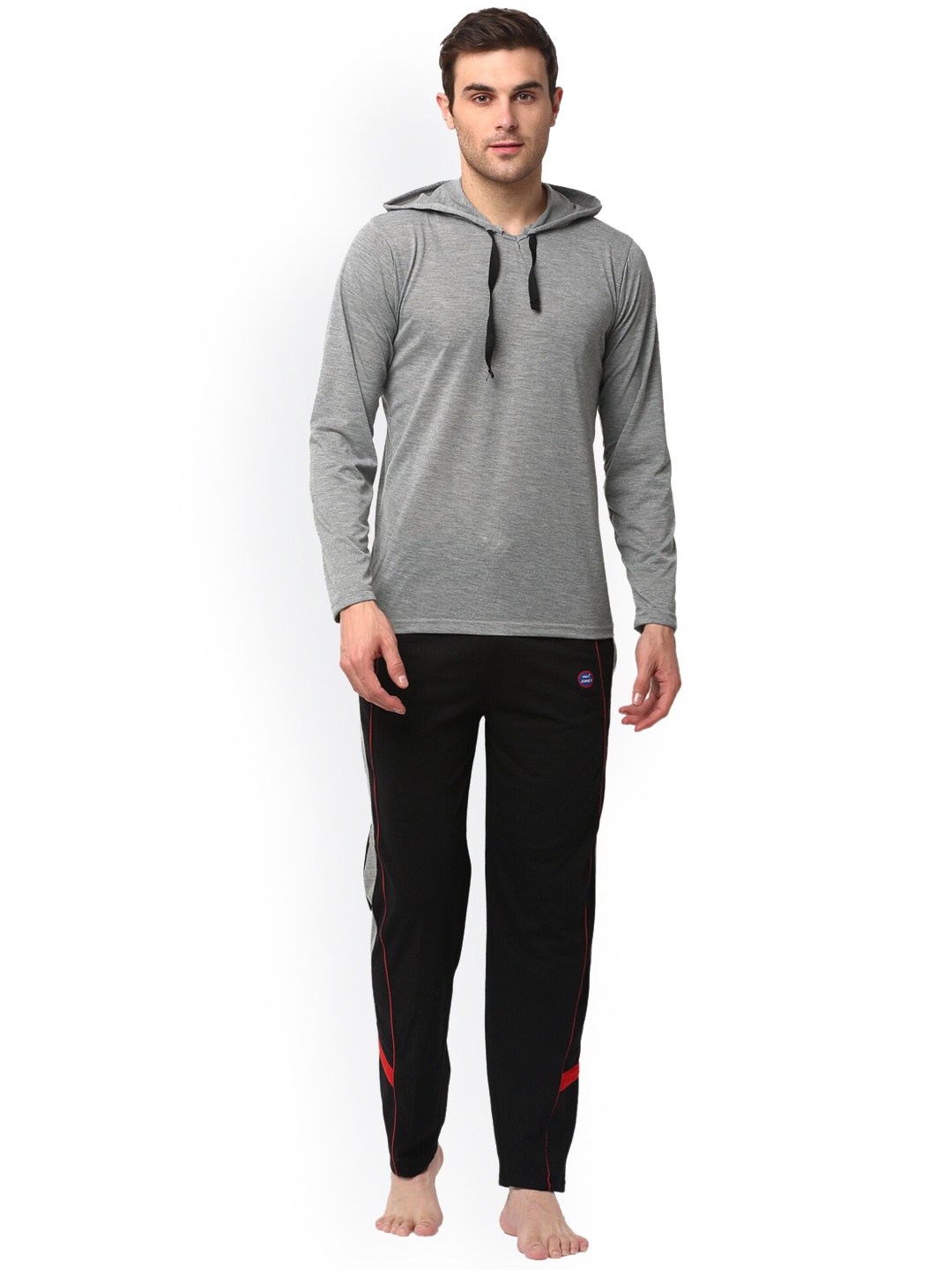 

VIMAL JONNEY Men Lounge T-shirt with Pants Co-ords, Grey
