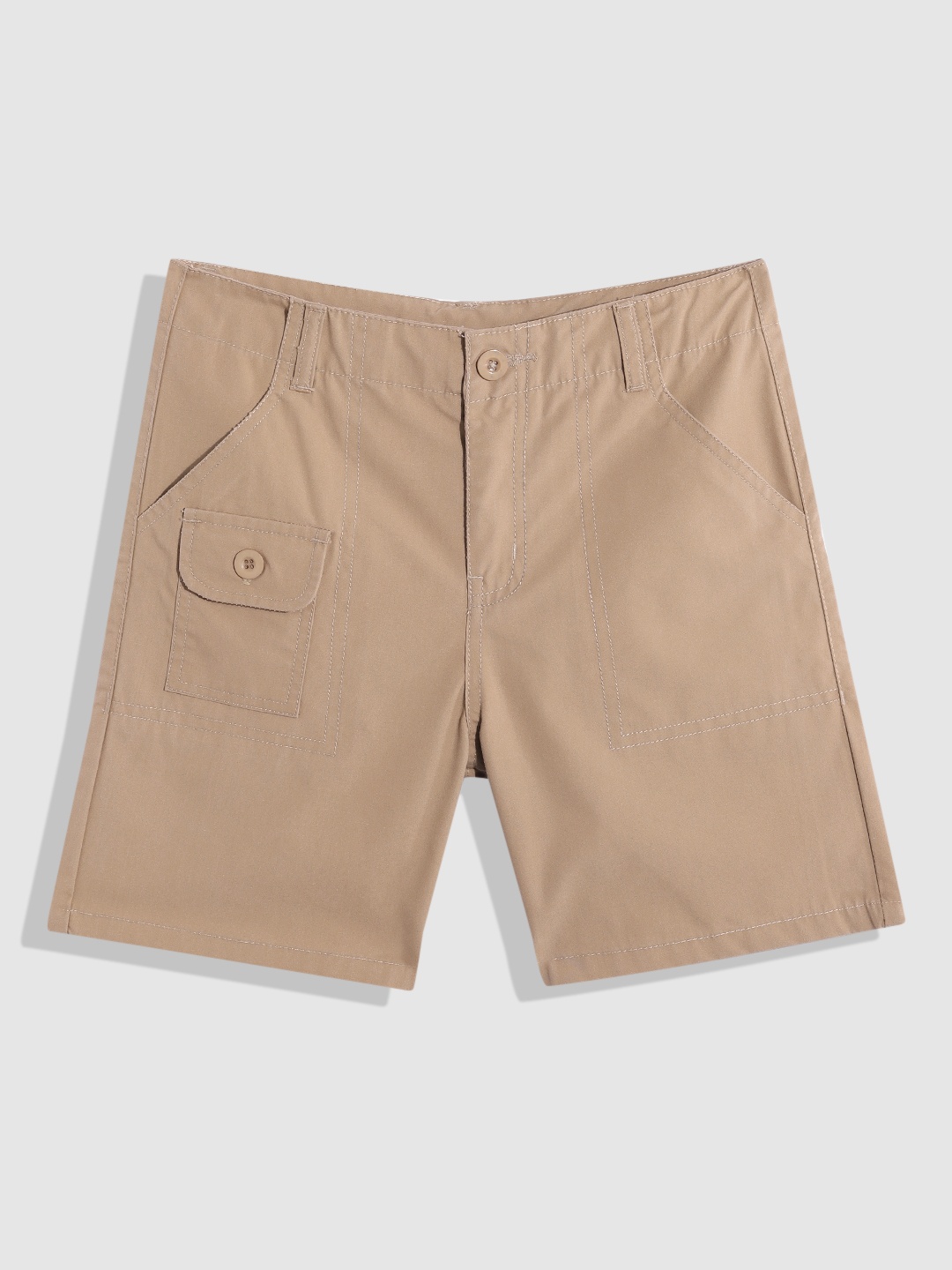 

YK Boys Slim Fit Pure Cotton Shorts, Beige