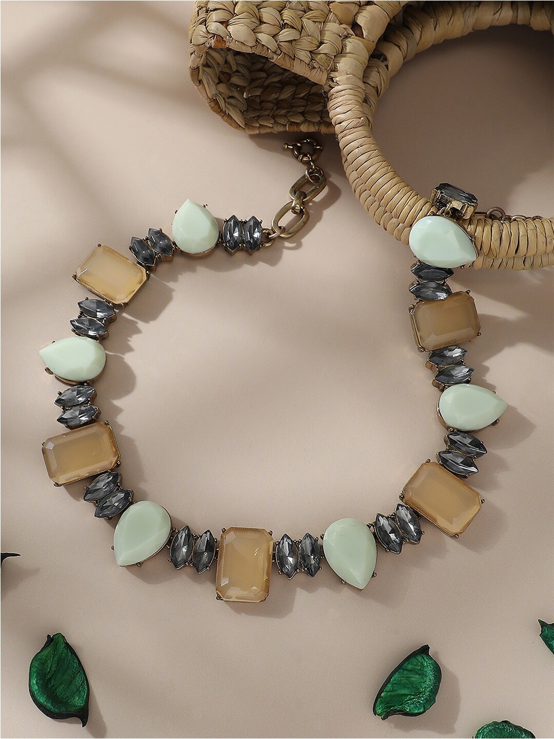 

SOHI Gold-Plated Statement Necklace