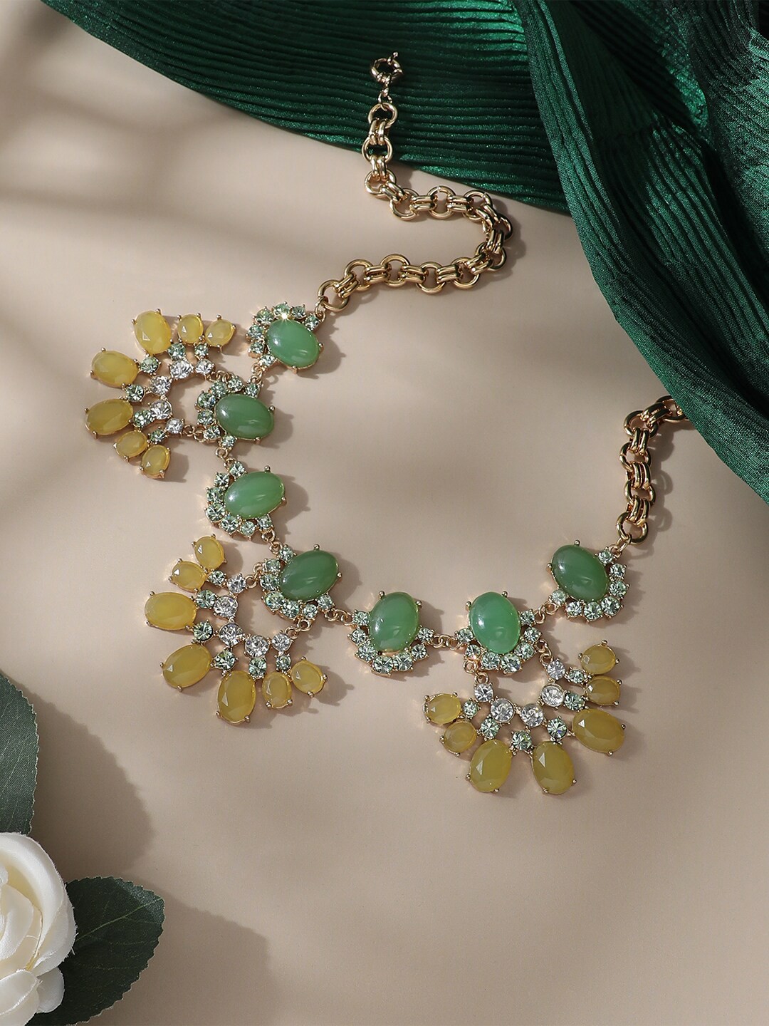 

SOHI Gold-Plated Statement Necklace