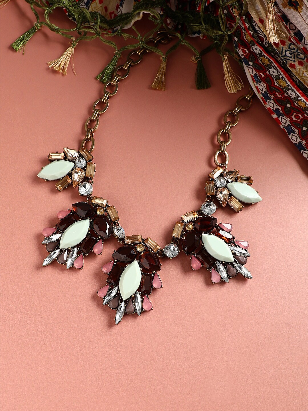 

SOHI Gold-Plated Statement Necklace