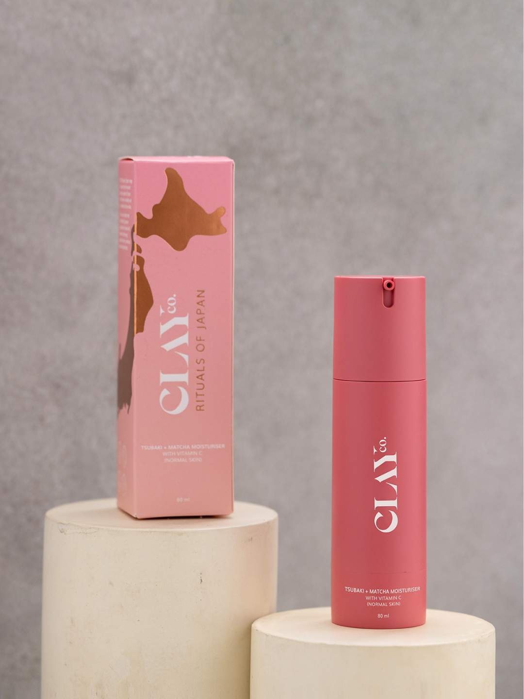 

CLAYco. Tsubaki & Matcha Normal Skin Moisturizer with Vitamin C - 80 ml, Pink