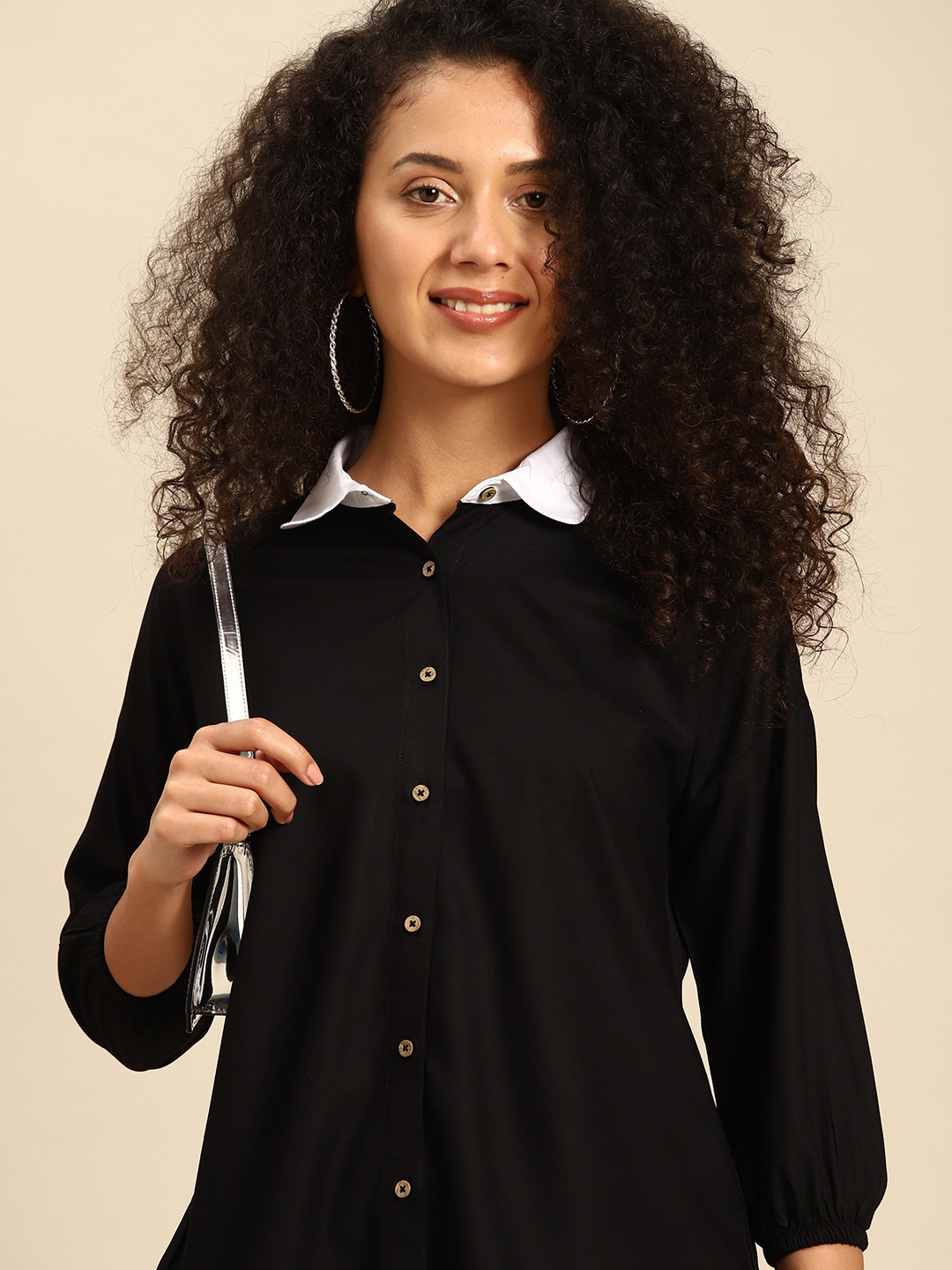 

DENNISON Women Smart Opaque Casual Shirt, Black