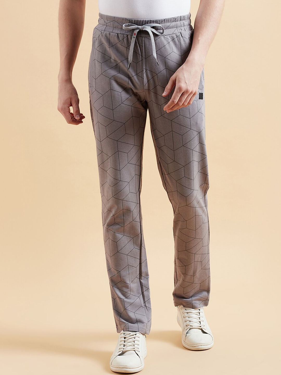 

Sweet Dreams Men Grey * black Printed Dry Fit Track Pant