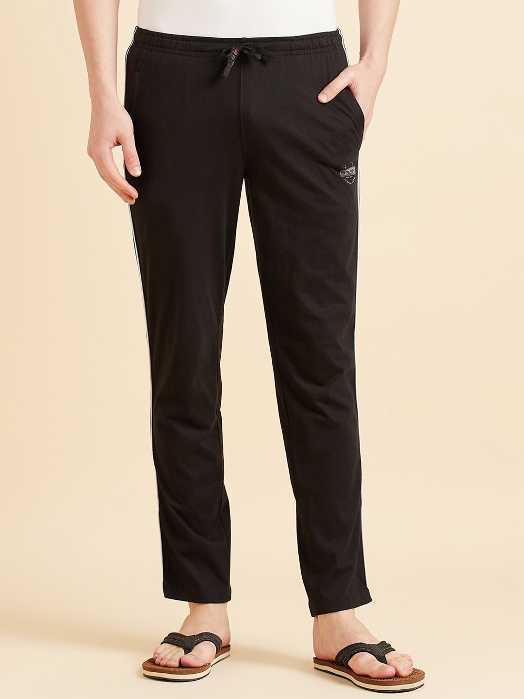 

Sweet Dreams Men Mid-Rise Side Pockets Lounge Pants, Charcoal