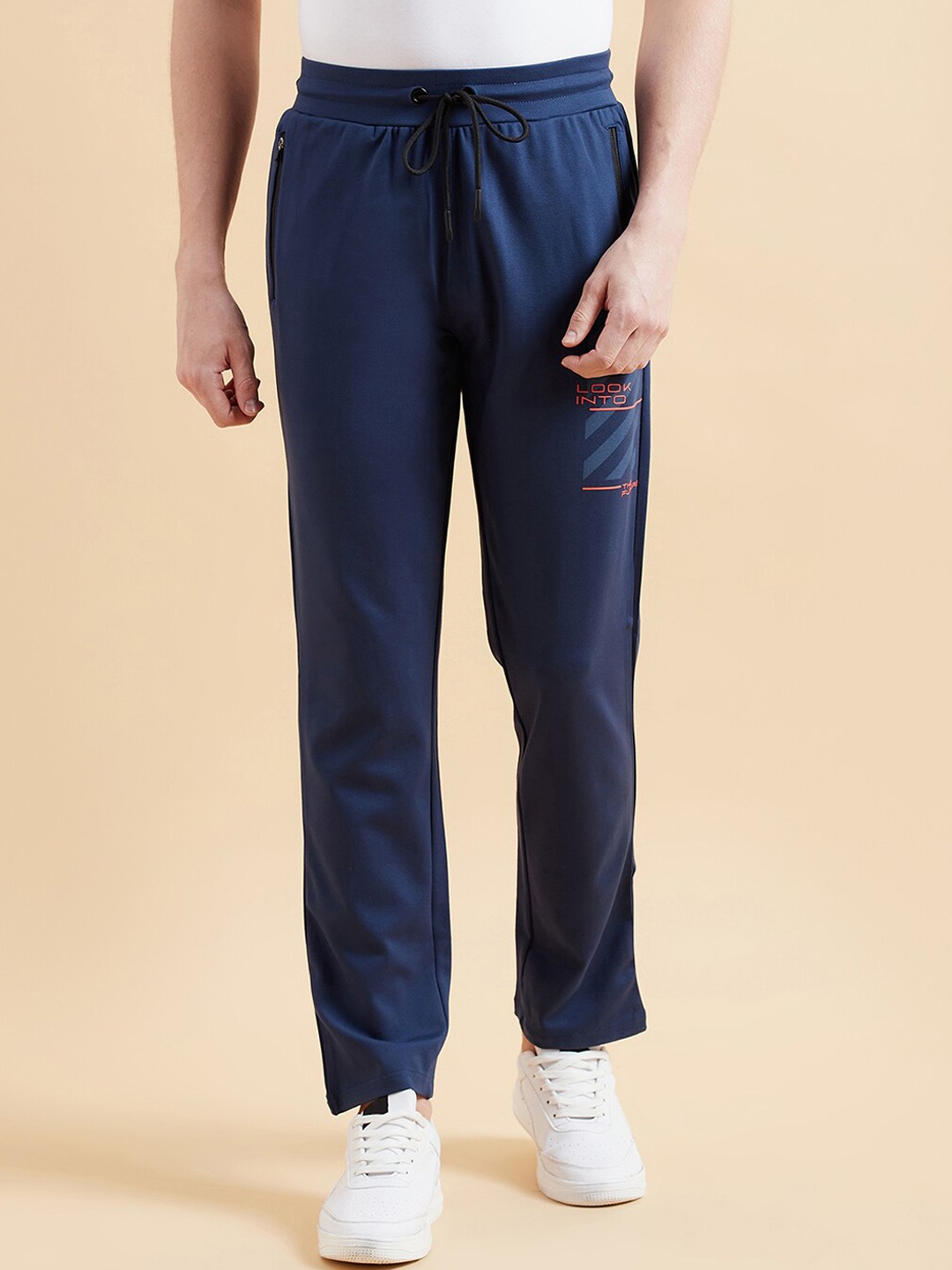 

Sweet Dreams Men Navy Blue Dry Fit Track Pant