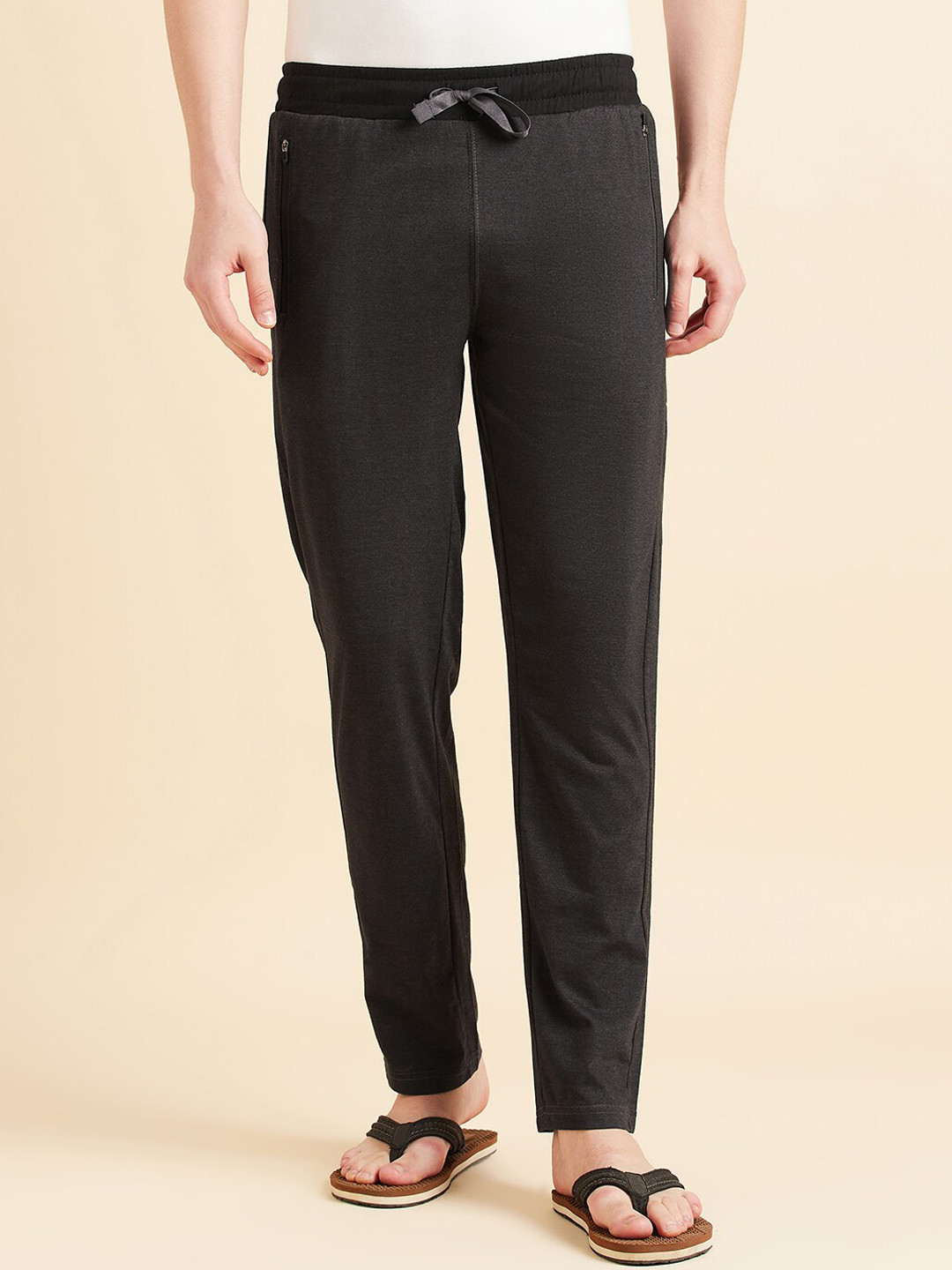 

Sweet Dreams Men Mid-Rise Track Pants, Charcoal
