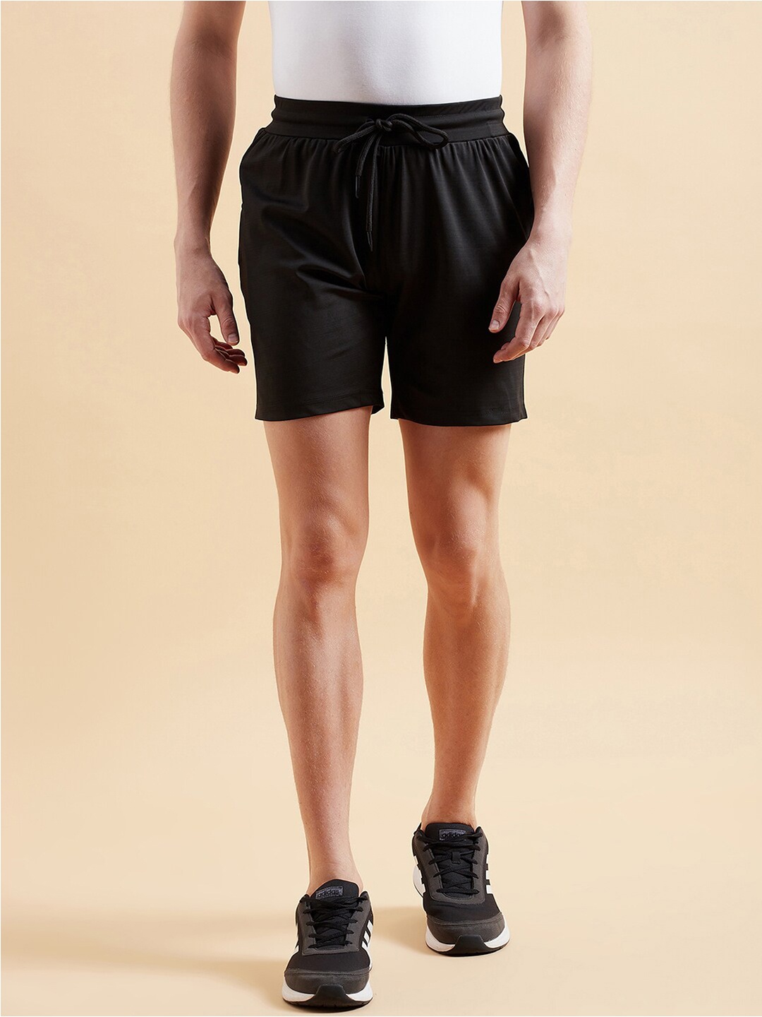 

Sweet Dreams Men Black Mid-Rise Lounge Shorts