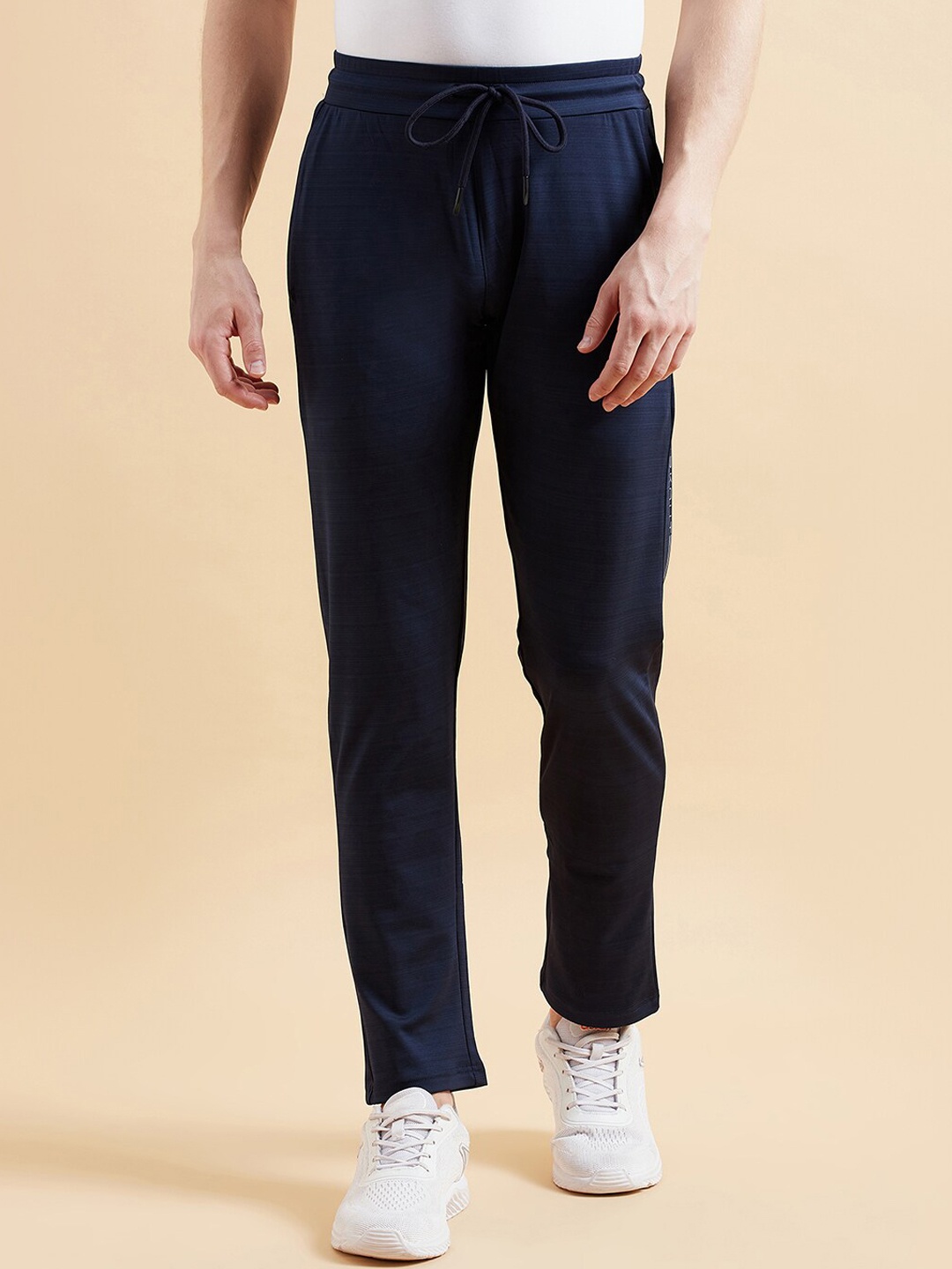 

Sweet Dreams Men Navy Blue Mid-Rise Dry Fit Training Sports Track Pants