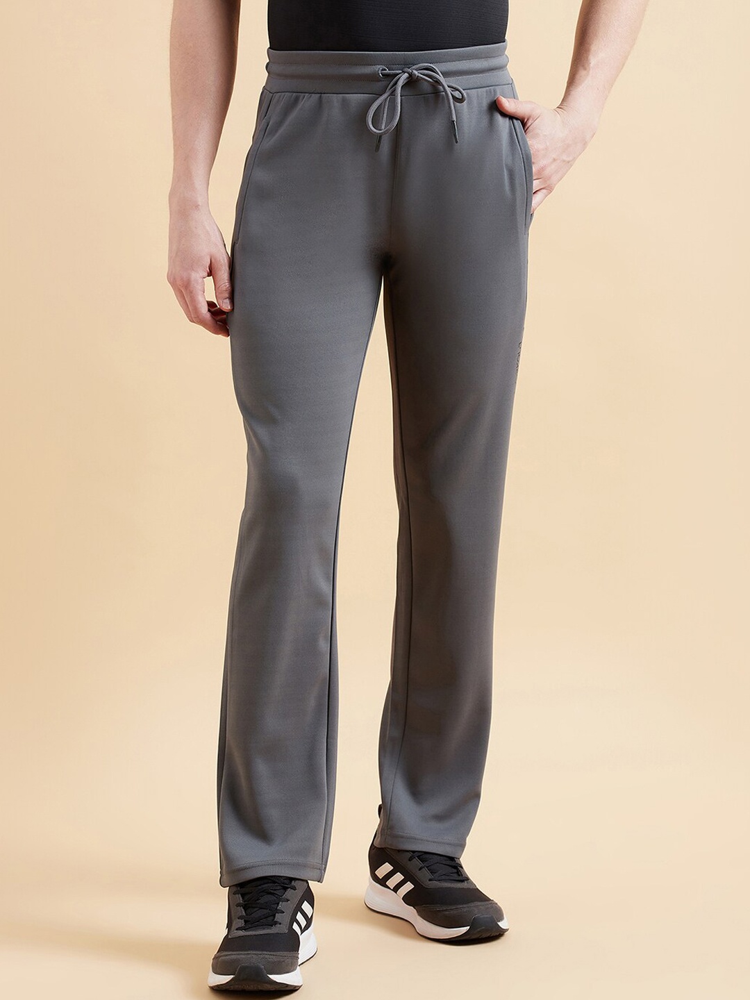 

Sweet Dreams Men Mid-Rise Training Or Gym Track Pants, Grey