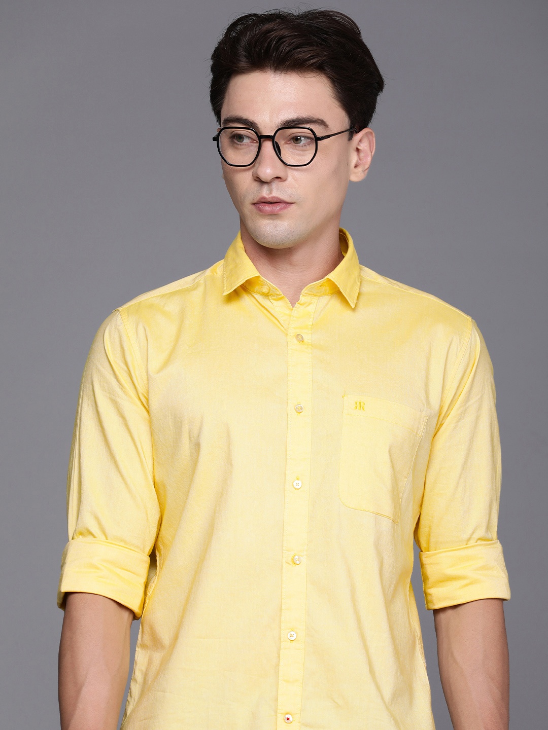 

Raymond Slim Fit Pure Cotton Casual Shirt, Yellow
