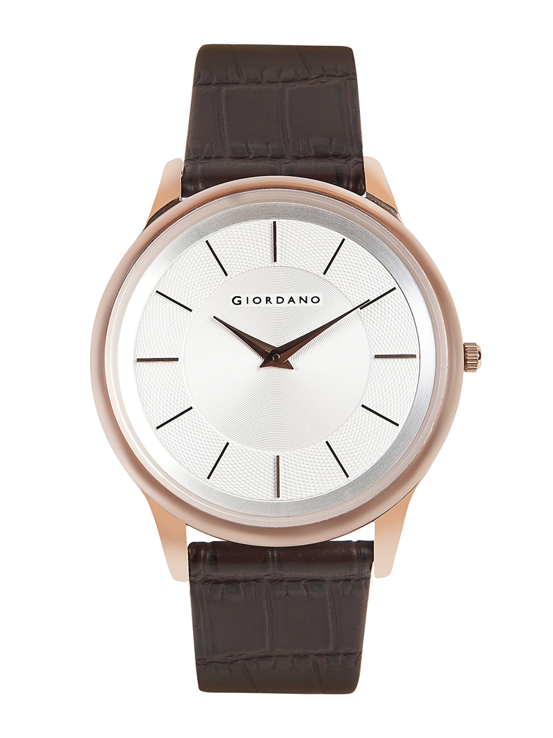 

GIORDANO Men Dial & Leather Straps Analogue Watch GD4101-01, White