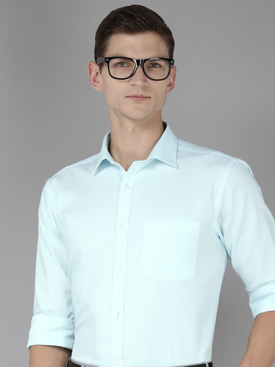 

Park Avenue Slim Fit Pure Cotton Formal Shirt, Blue