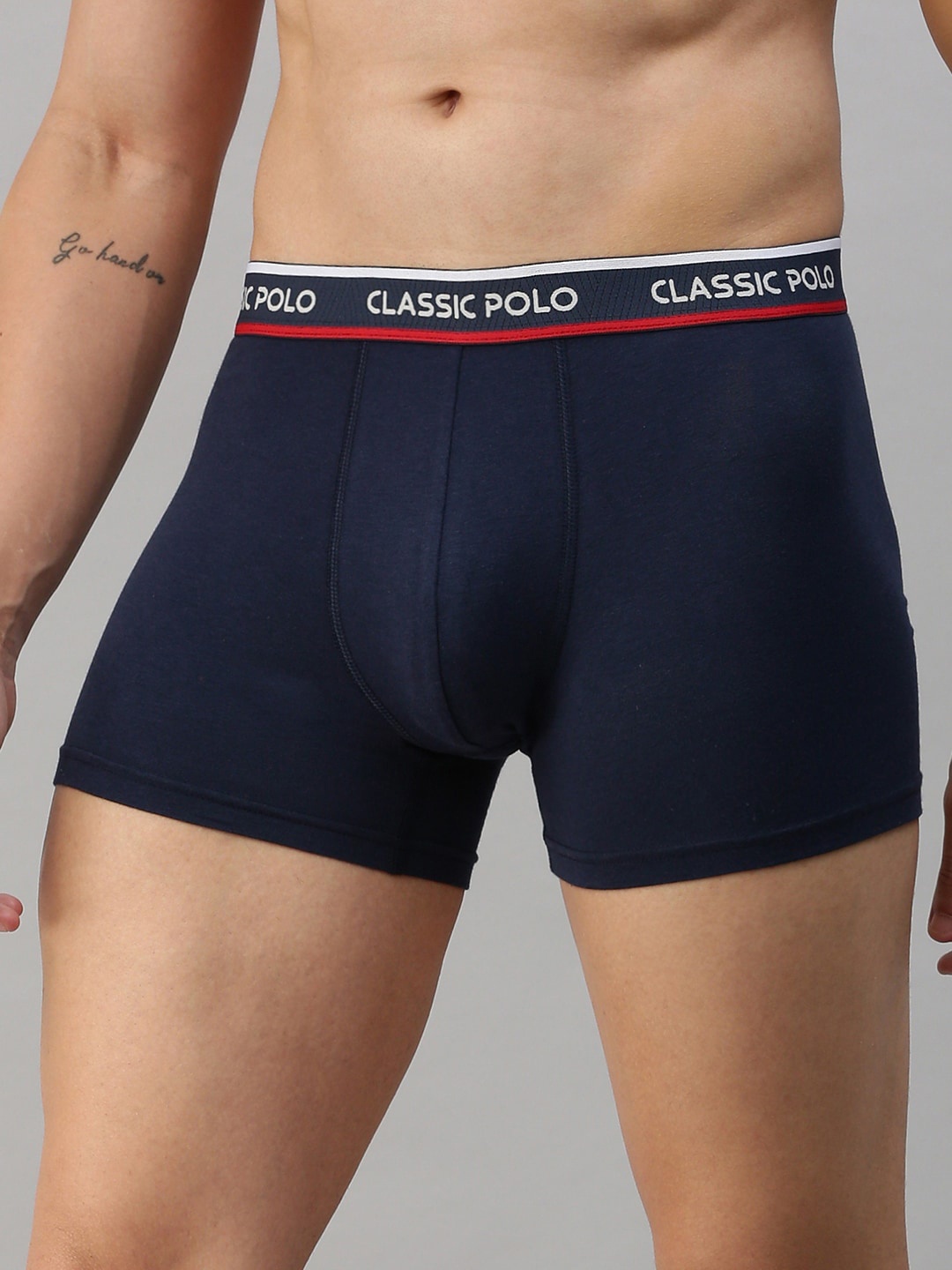 

Classic Polo Men Modal Trunks, Navy blue